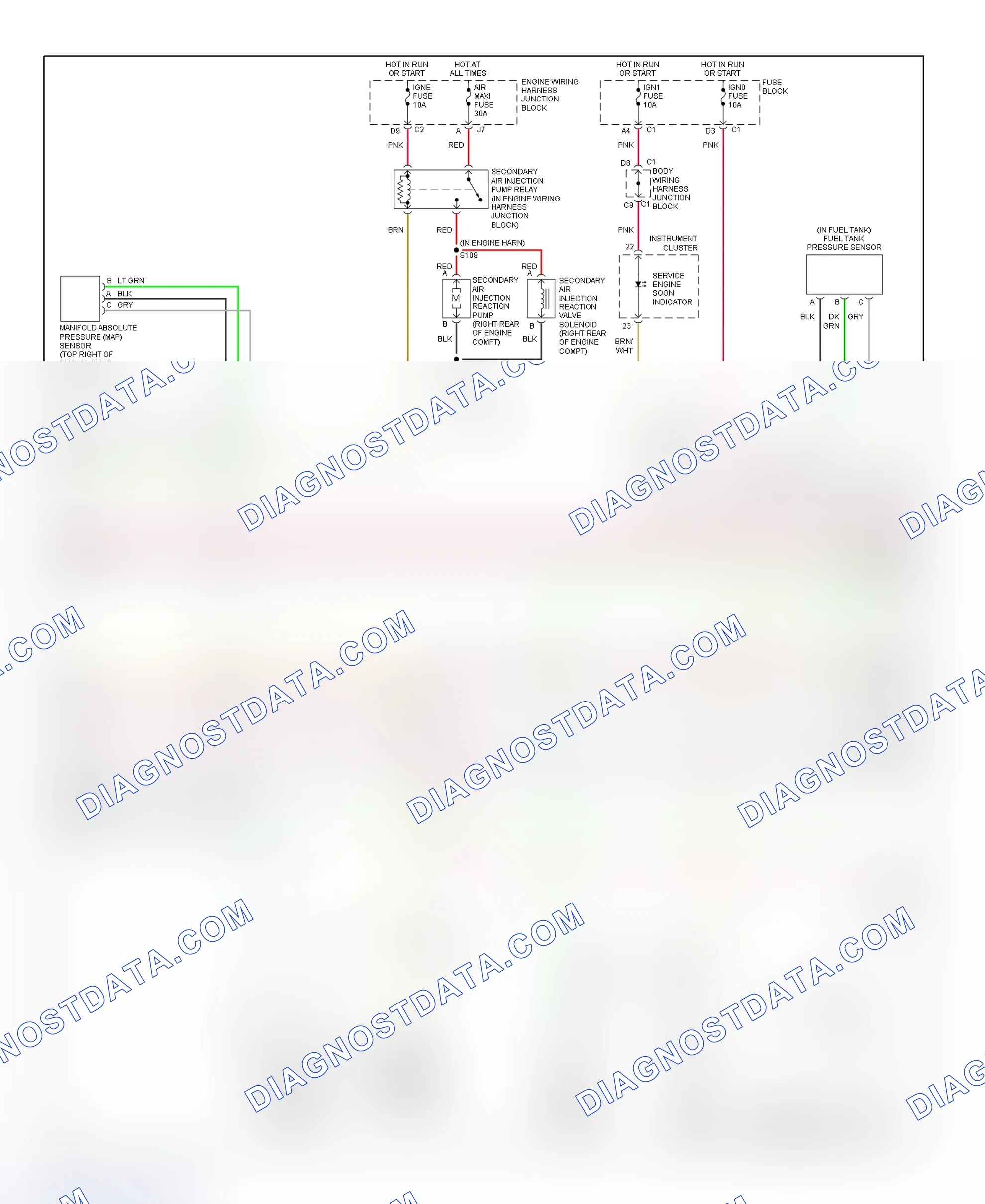 Scheme 171: PCM Wiring Diagram (Sierra & Silverado - 4.3L - 3 Of 4)