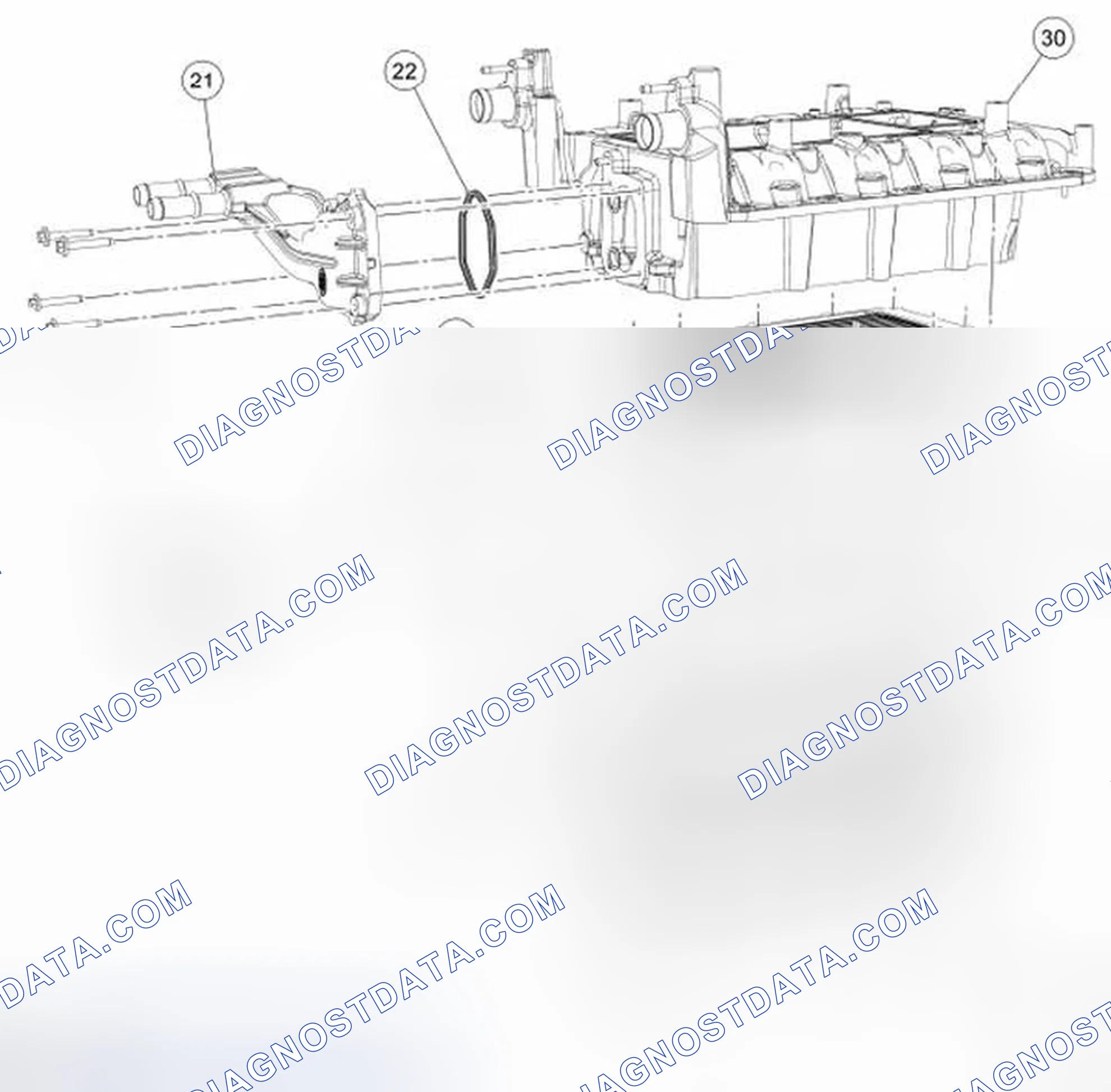 Scheme 801: Intake Manifold Assembly (View 3 of 3)