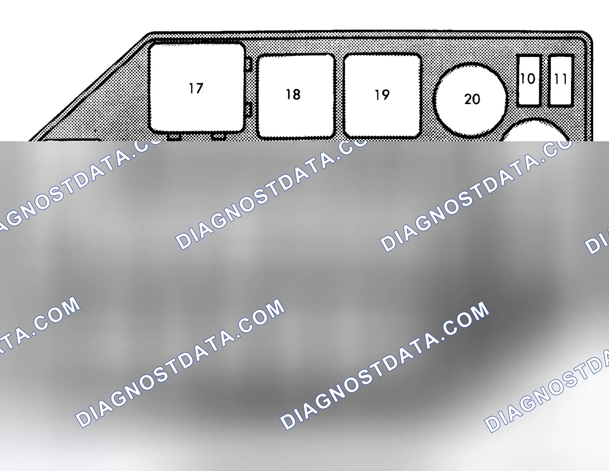 Scheme 8: ENGINE COMPARTMENT FUSE PANEL ID (SC300) - 1992-93