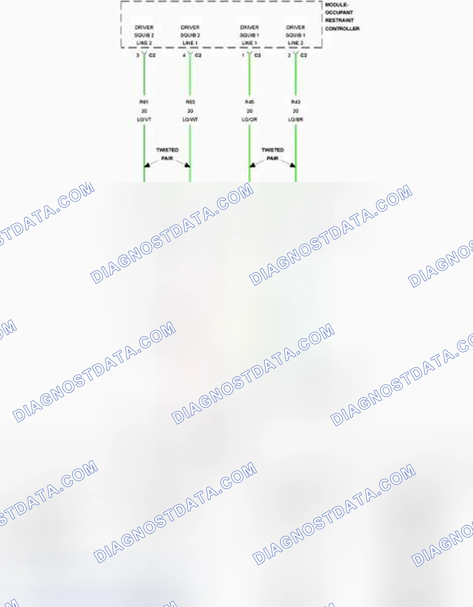 Scheme 76: B0001-11-DRIVER FRONTAL SQUIB 1 CONTROL - CIRCUIT SHORT TO GROUND