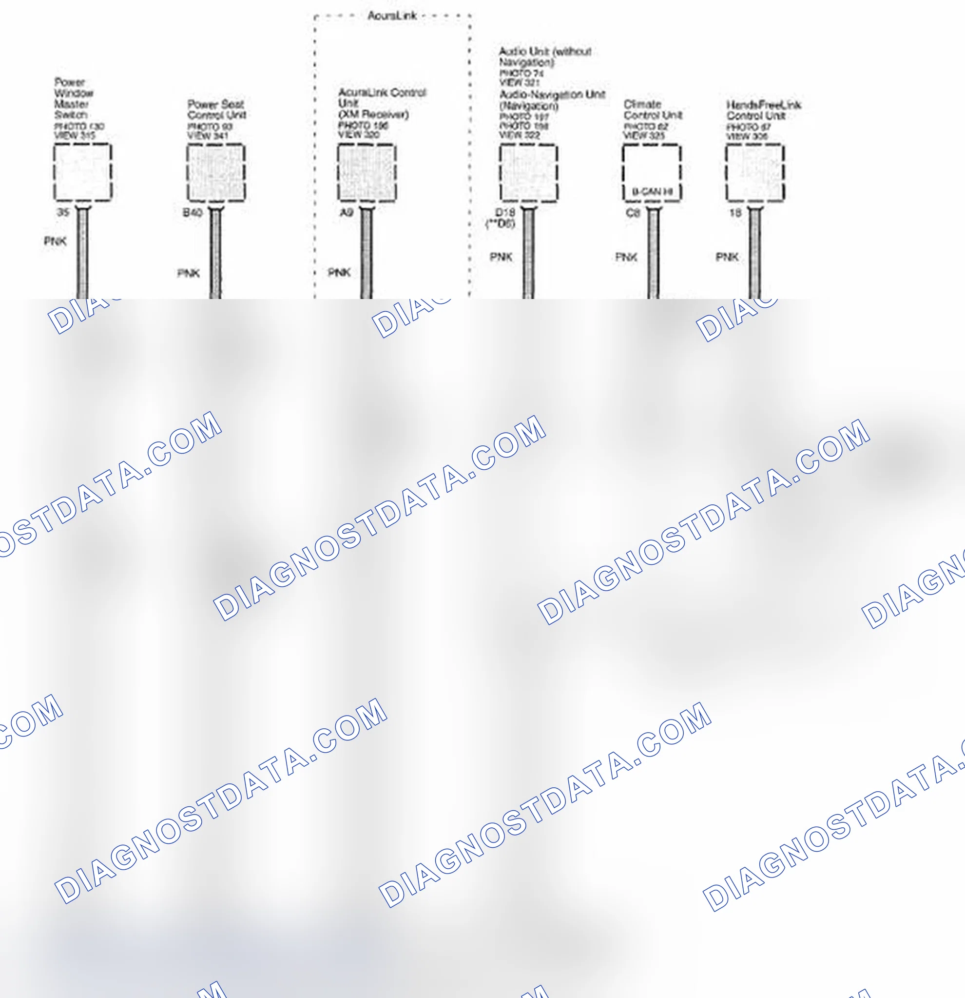 Scheme 285: Multiplex Integrated Control System Circuit Diagram - B-CAN Communication Line (Low) (Page 50-3)