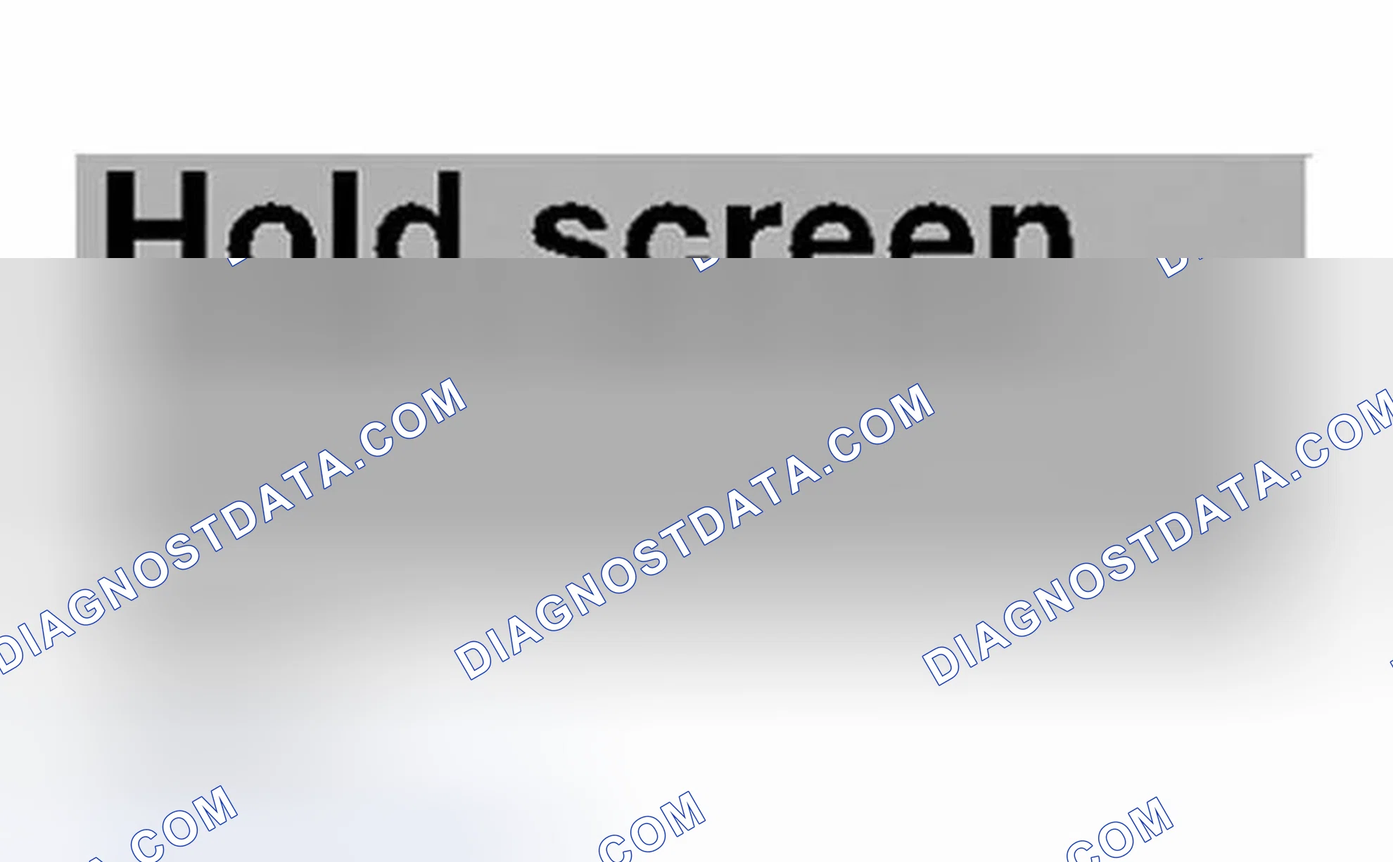 Scheme 483: Identifying Hold Screen