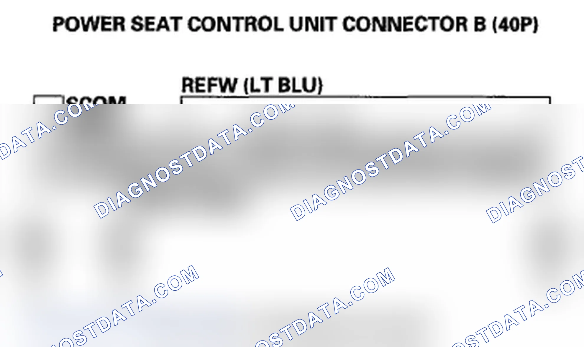 Scheme 73: DTC B1845: Power Seat Recline Switch Circuit Malfunction