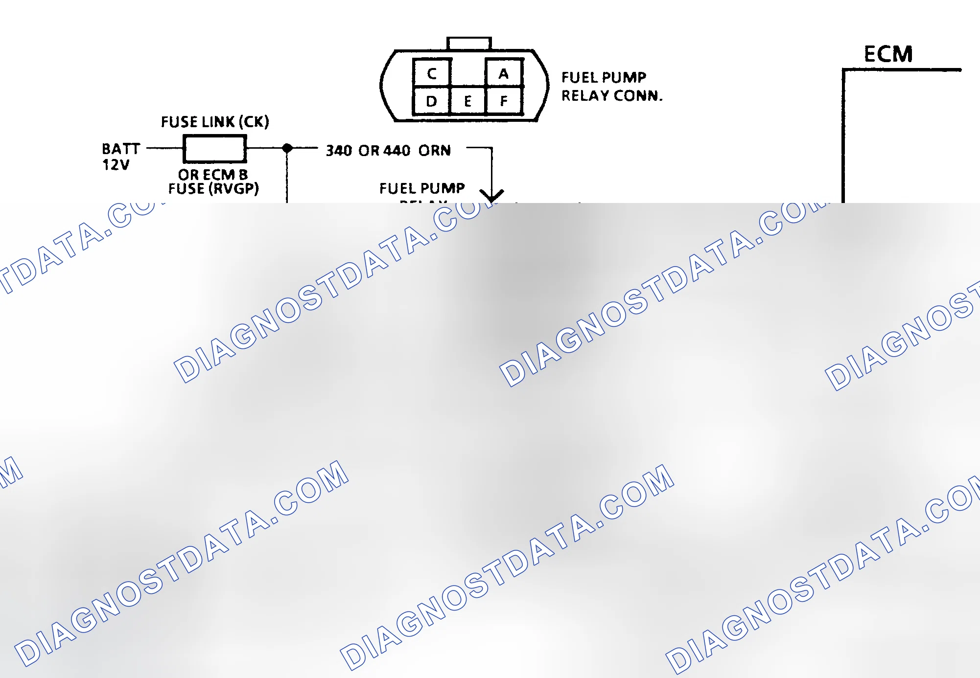 Scheme 12: Chart A-5 Schematic, Fuel Pump Ckt Diagnosis (C, K, R, V, G, P & GP Series) One Fuel Tank