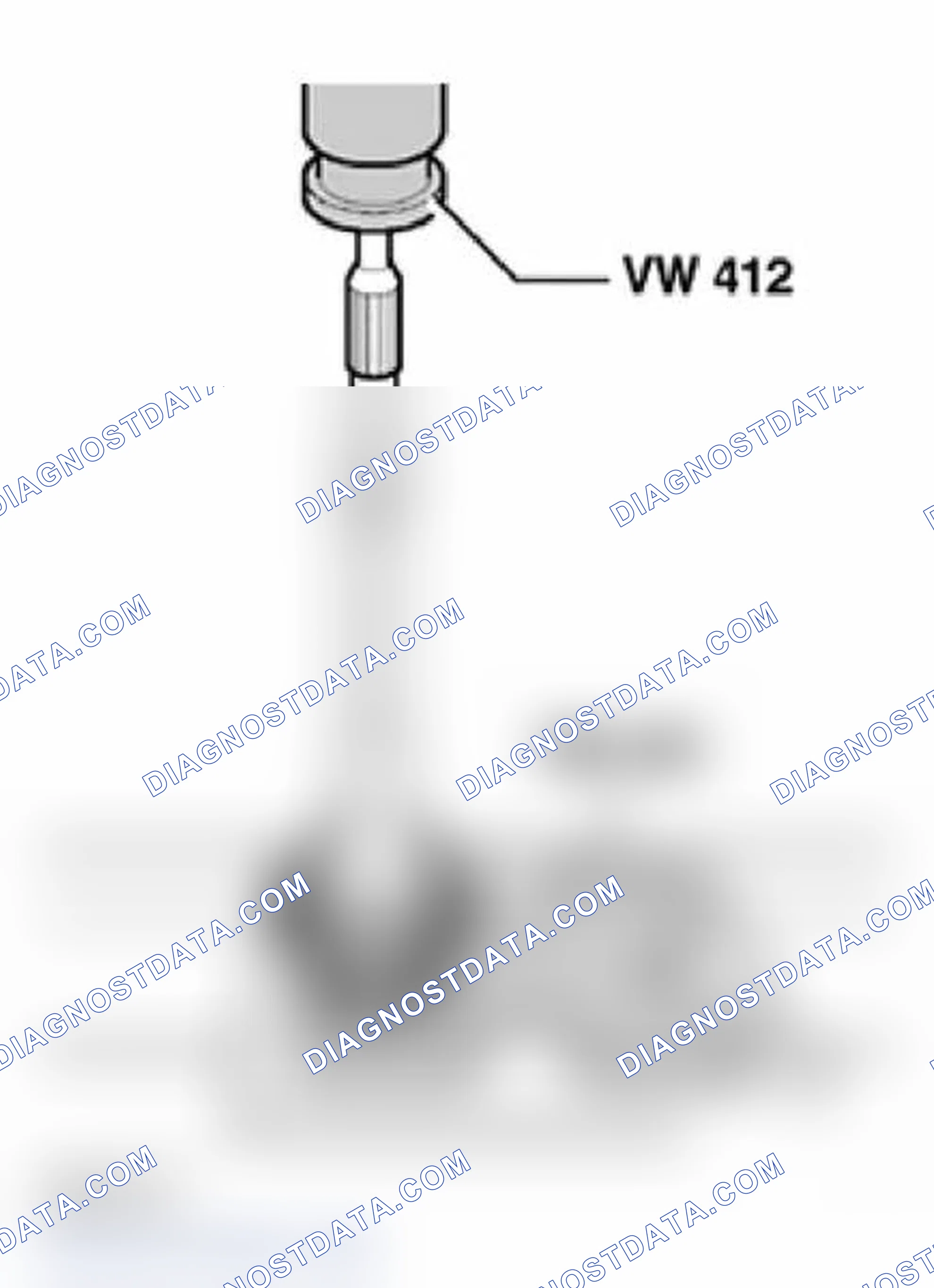 Scheme 48: Pressing off synchro-hub for 3rd and 4th gear