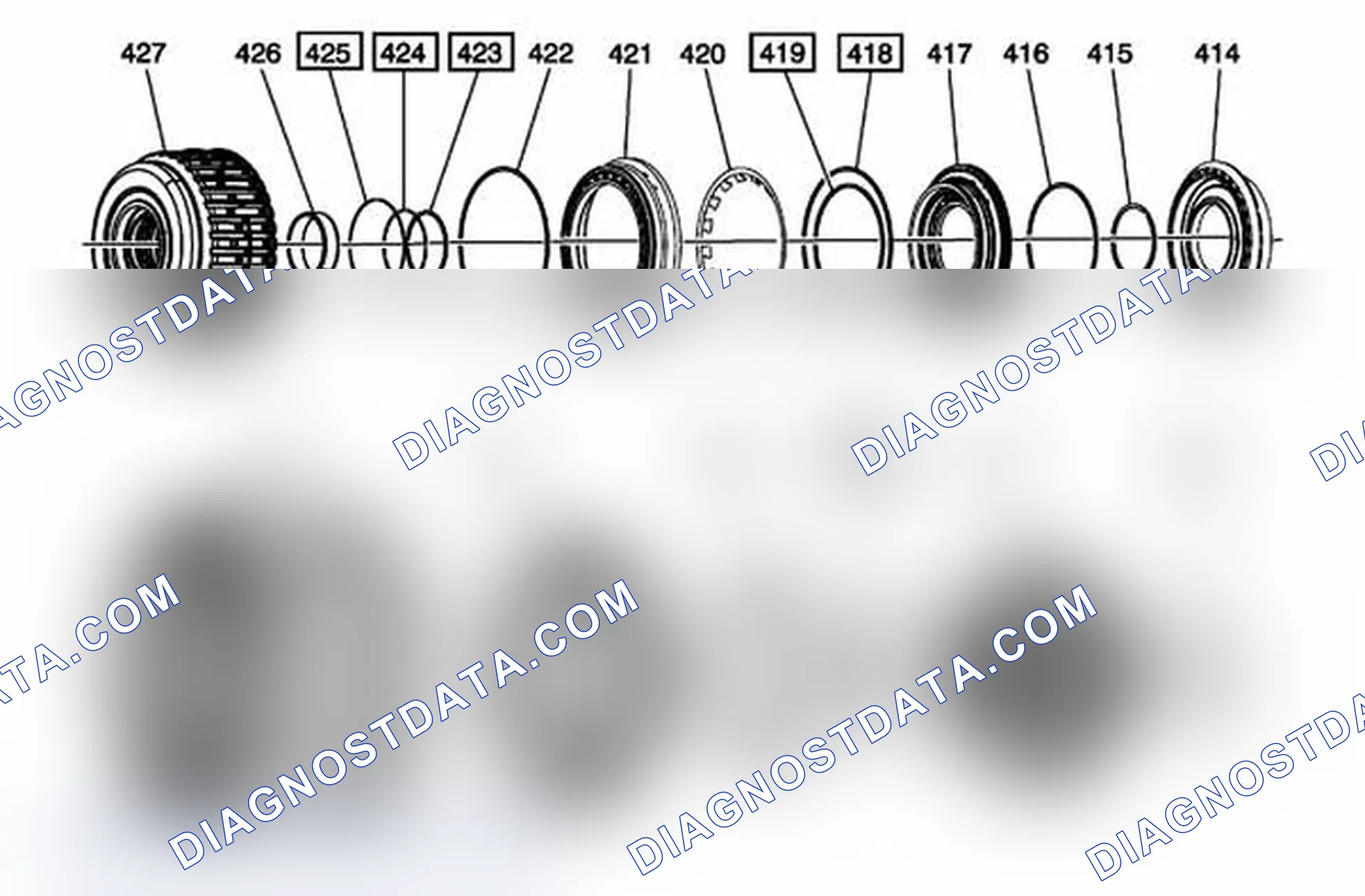 Scheme 104: A/Trans Clutches Seal Kit
