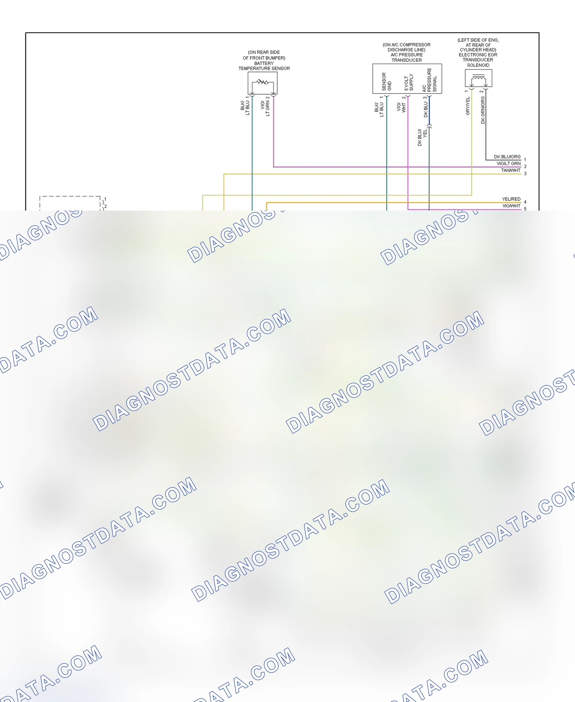Scheme 19: PCM Wiring Diagram (Cirrus & Stratus - 2.5L - 1 Of 3)