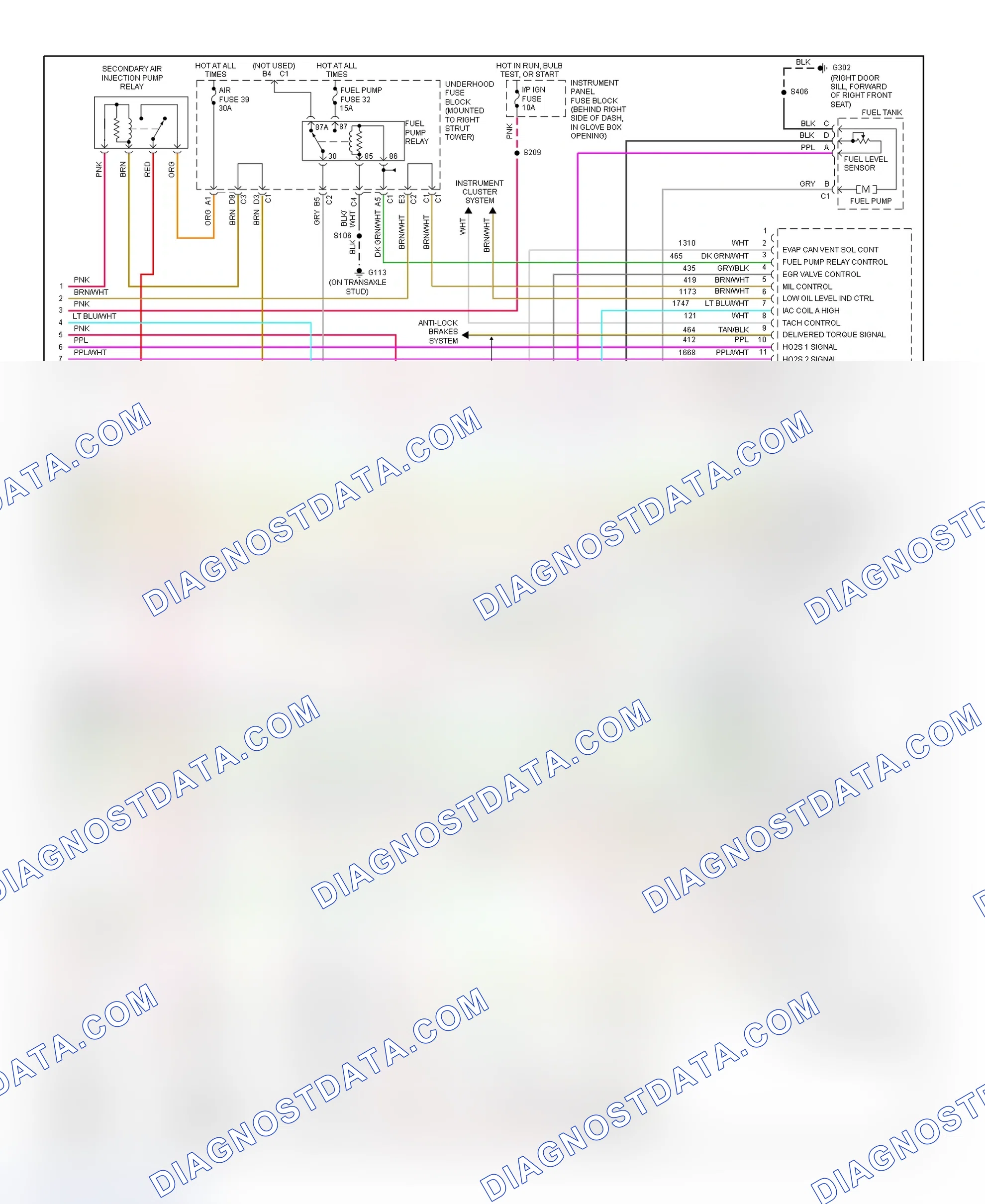 Scheme 166: PCM Wiring Diagram (Grand Prix - 3.8L - 4 Of 4)
