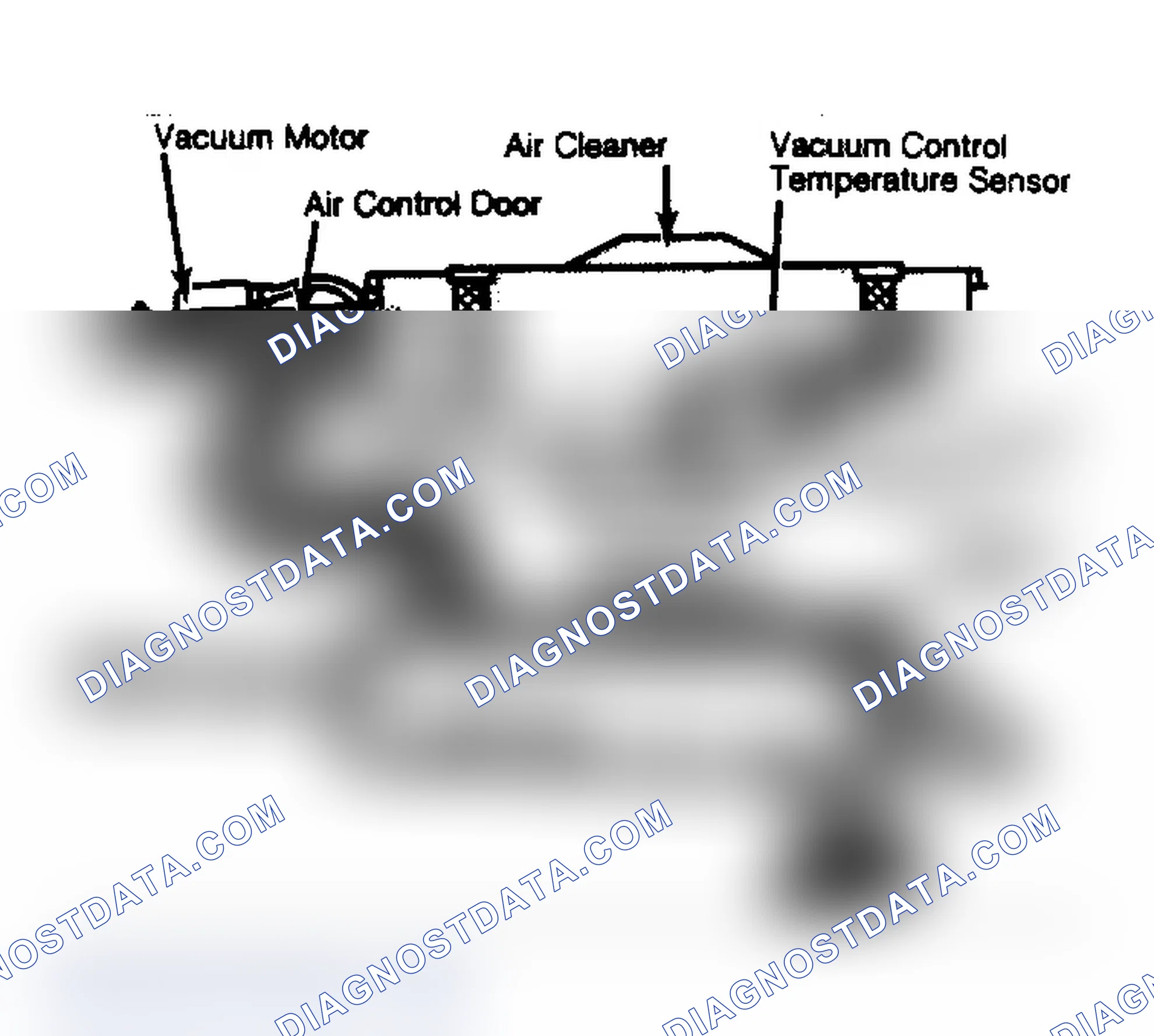 Scheme 18: Thermostatic Air Cleaner Assembly Showing Air Flow into Carburetor