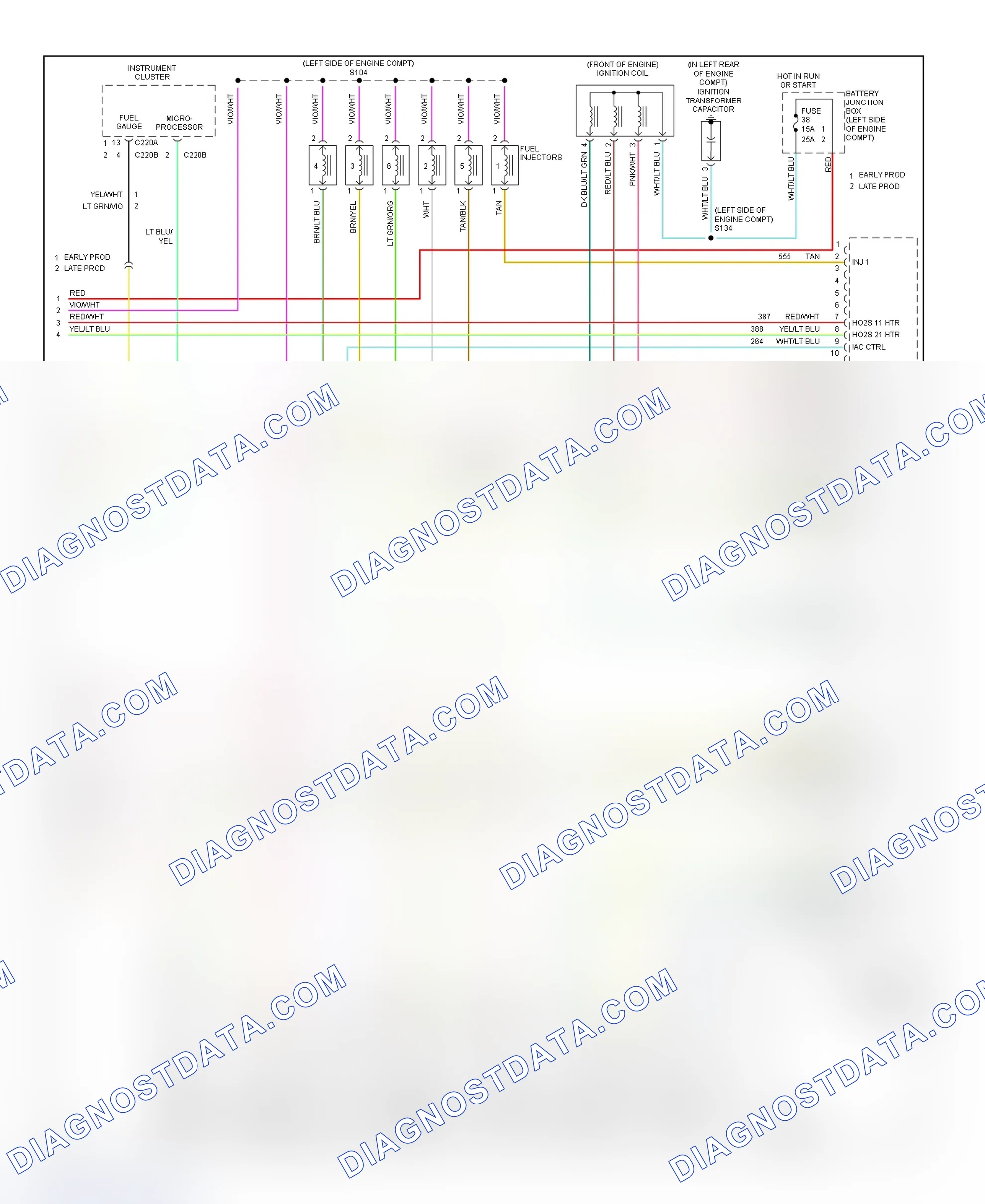 Scheme 95: PCM Wiring Diagram (Explorer & Mountaineer - 4.0L - 4 Of 4)