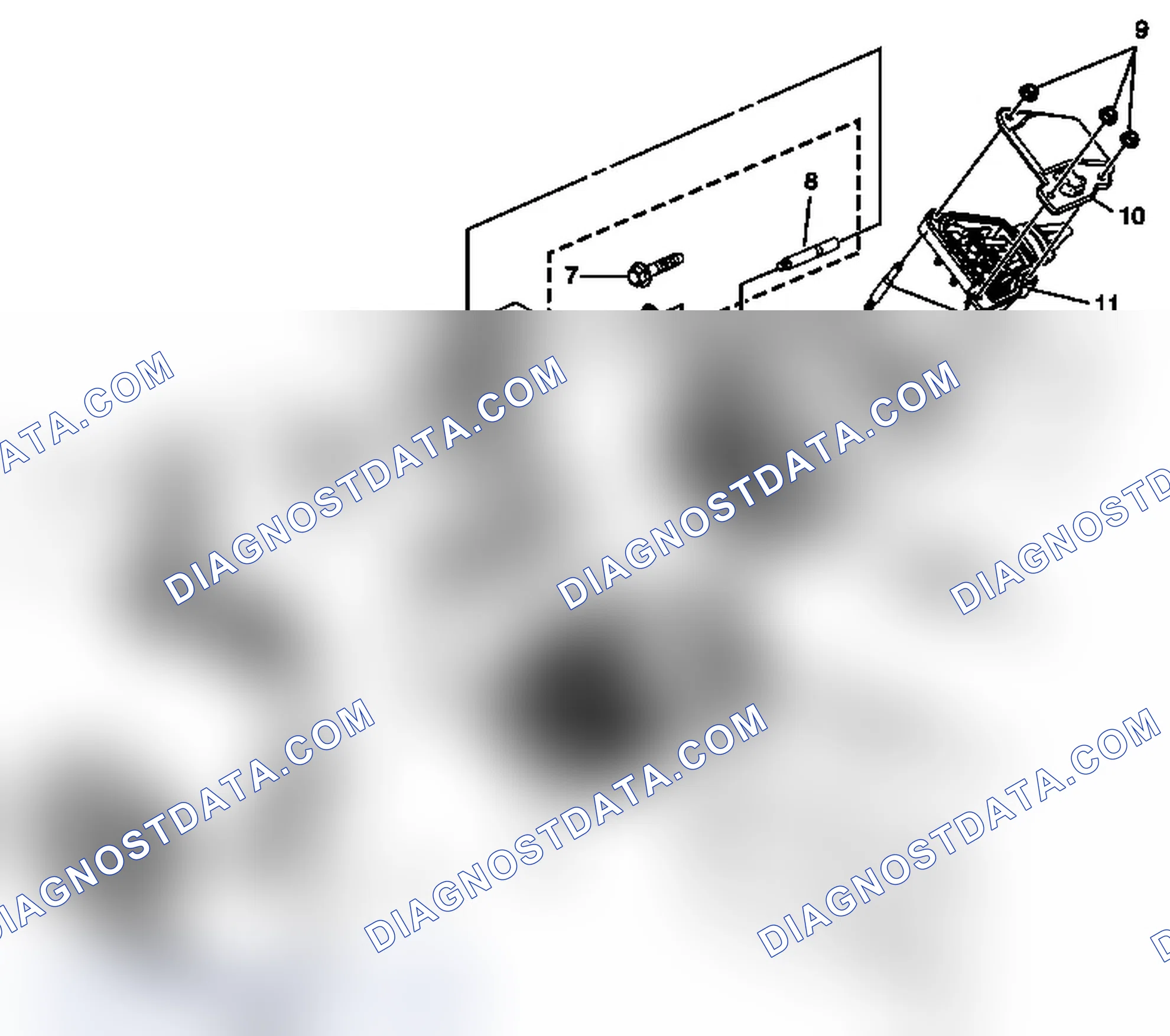 Scheme 195: Starter Generator, Drive Motor Tensioner, Drive Motor Battery Cable, and Components