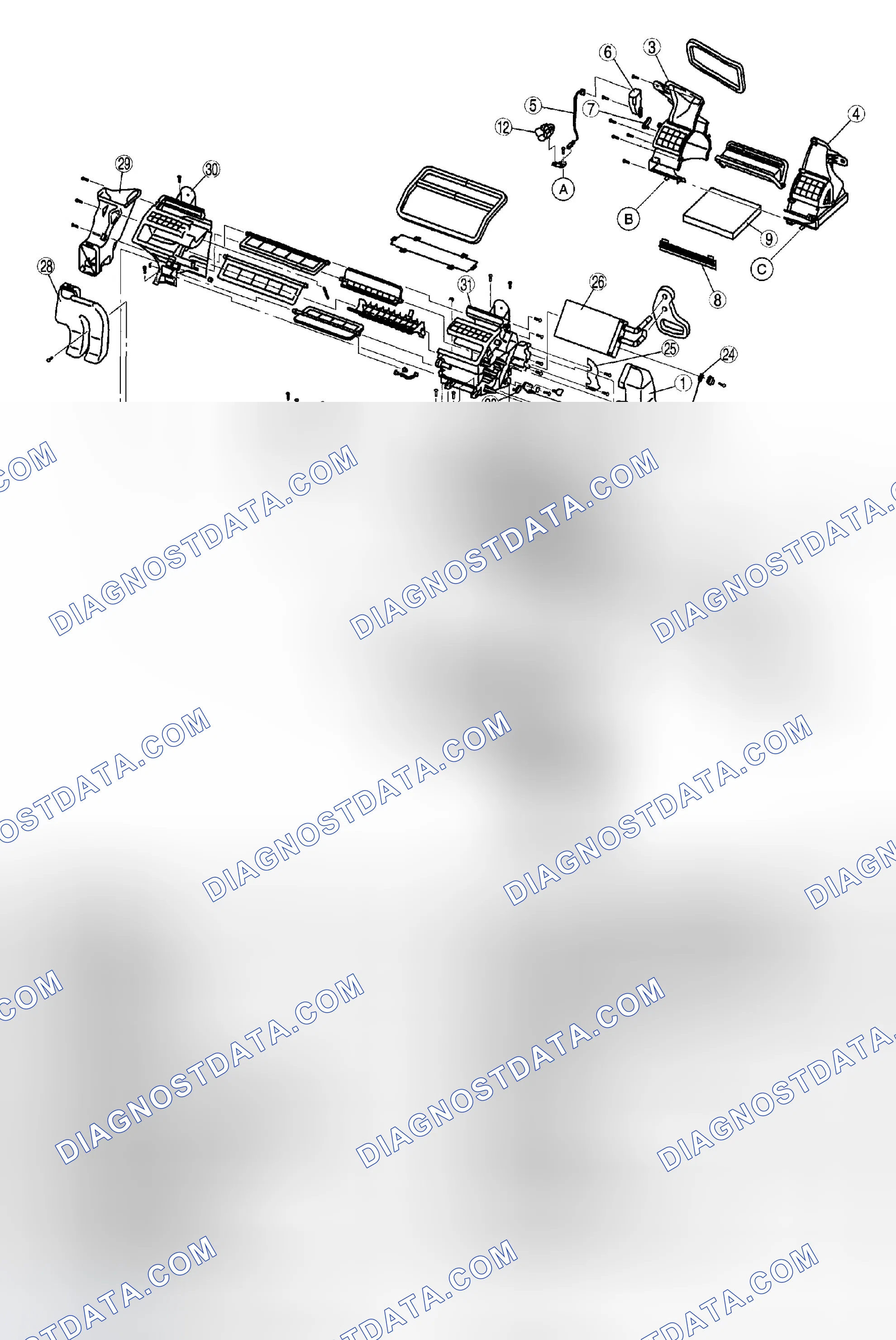 Scheme 10: A/C UNIT DISASSEMBLY/ASSEMBLY [L3, AJ]