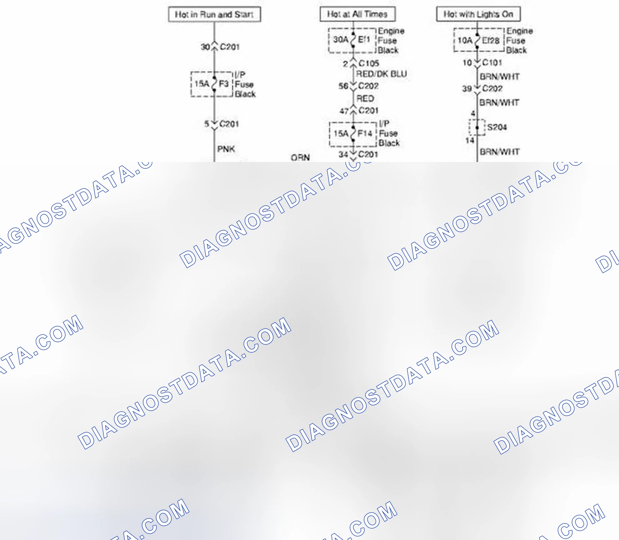 Scheme 15: Turn and Hazard Lamps Circuit Diagram (For NOTCHBACK Model)