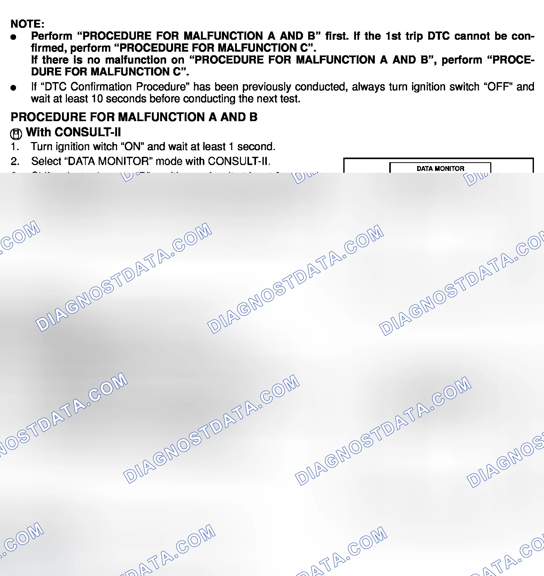 Scheme 503: DTC Confirmation Procedures "A", "B" & "C"