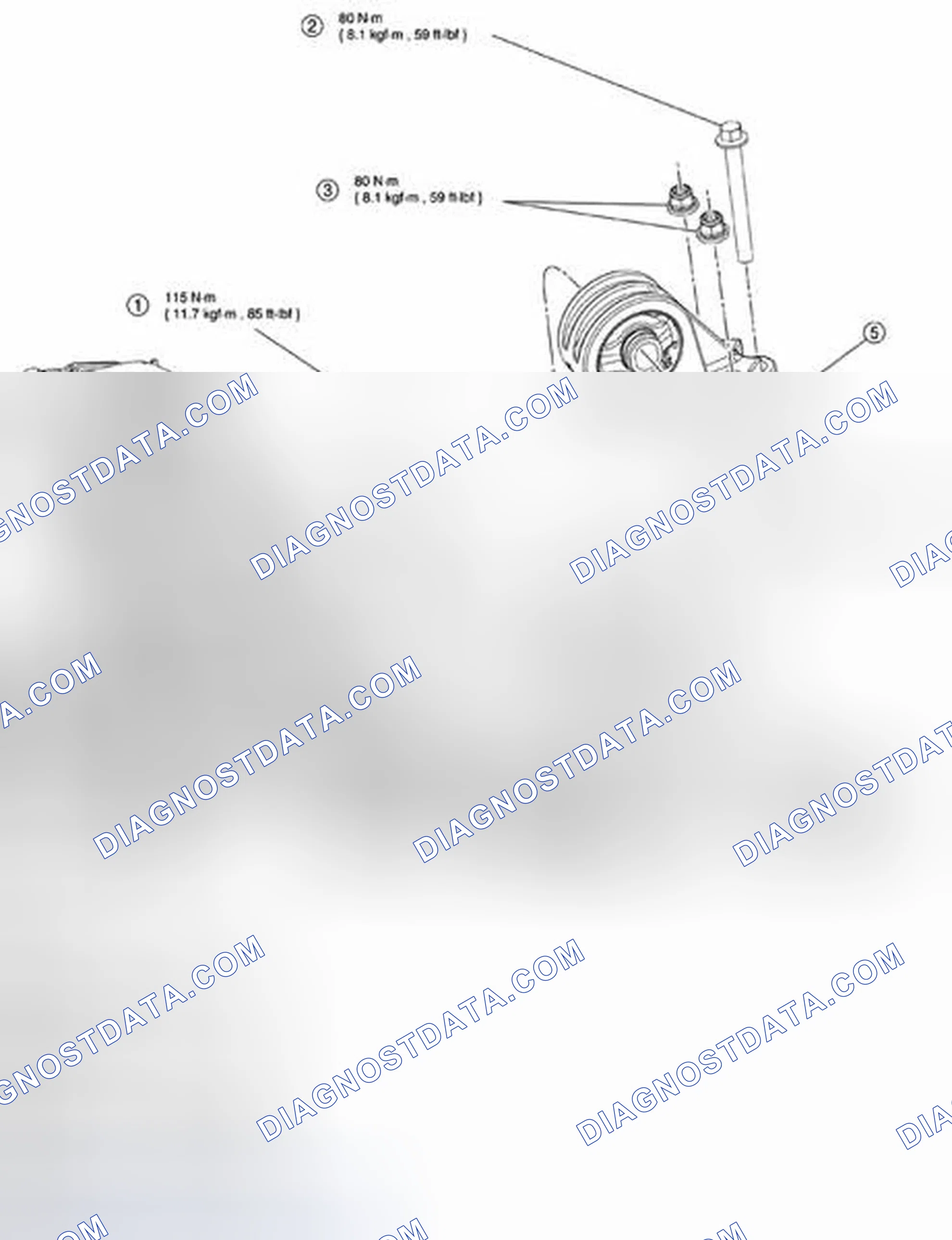 Scheme 722: TRANSAXLE SUPPORT INSULATOR AND RETAINER - REAR REMOVAL/INSTALLATION - HYBRID