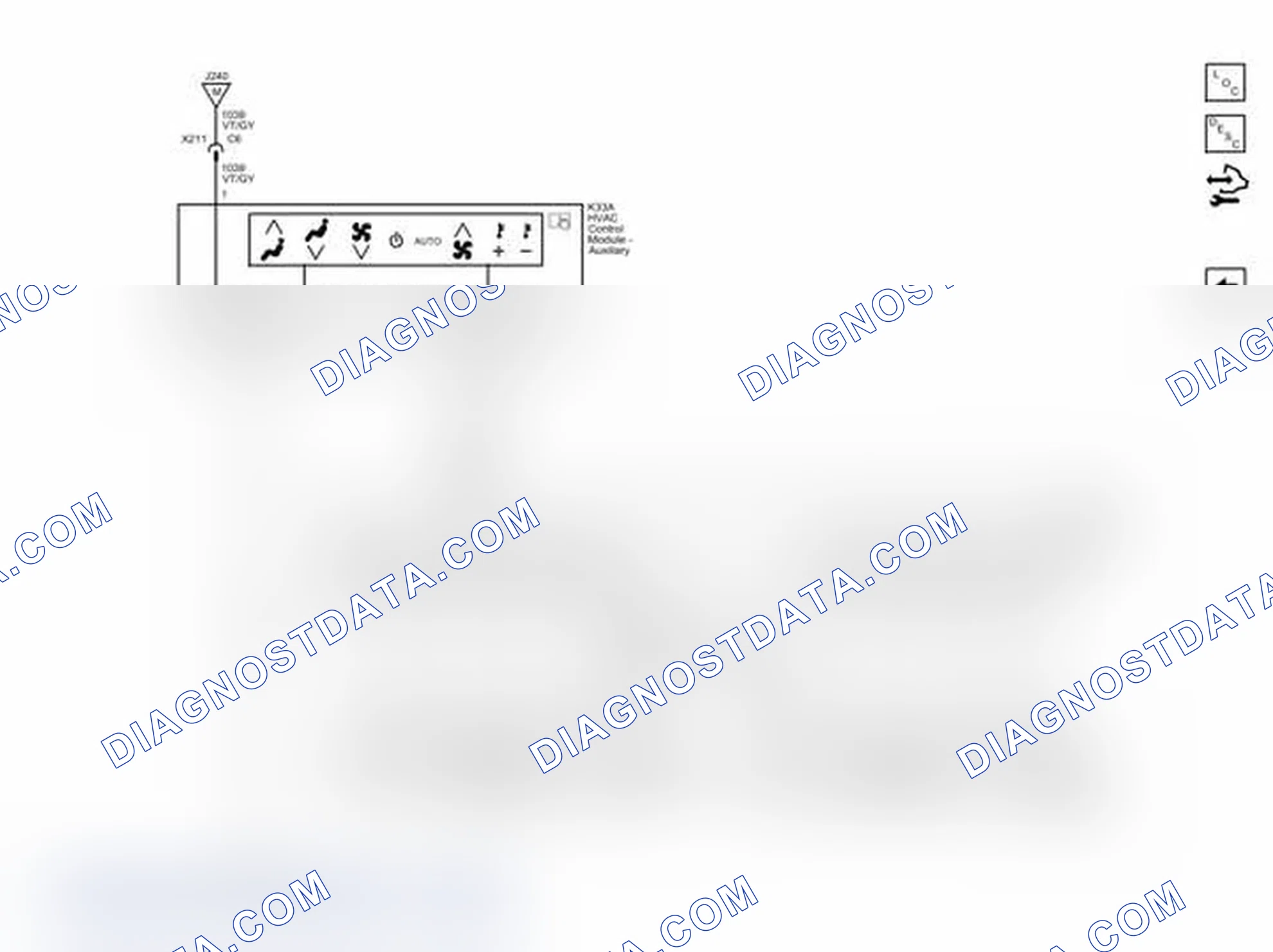 Scheme 51: Mode and Temperature Controls - Rear (CJ4)