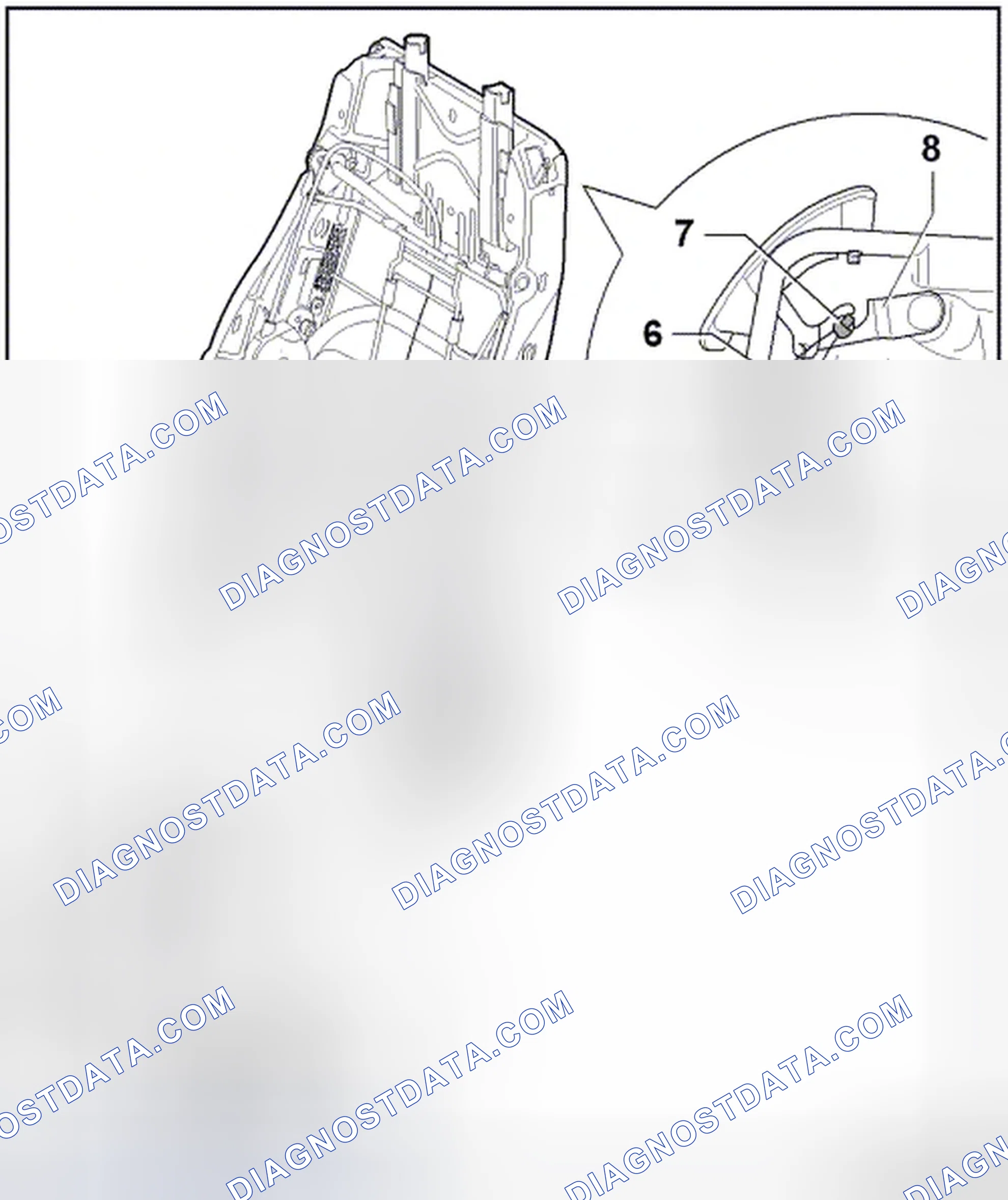 Scheme 68: BACKREST LOCK RELEASE CABLE