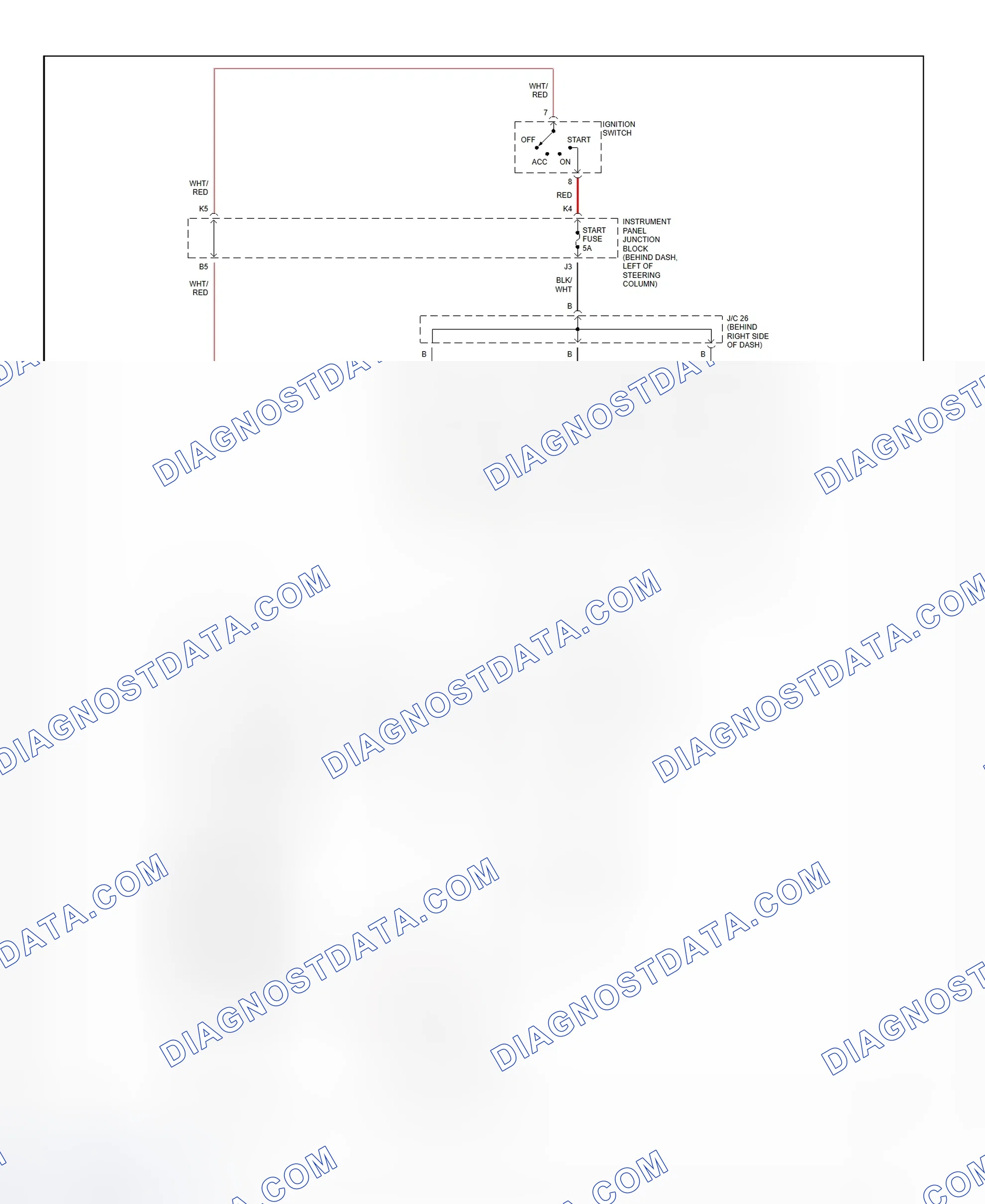 Fig. 21: Starting System Wiring Diagram (Camry Solara)