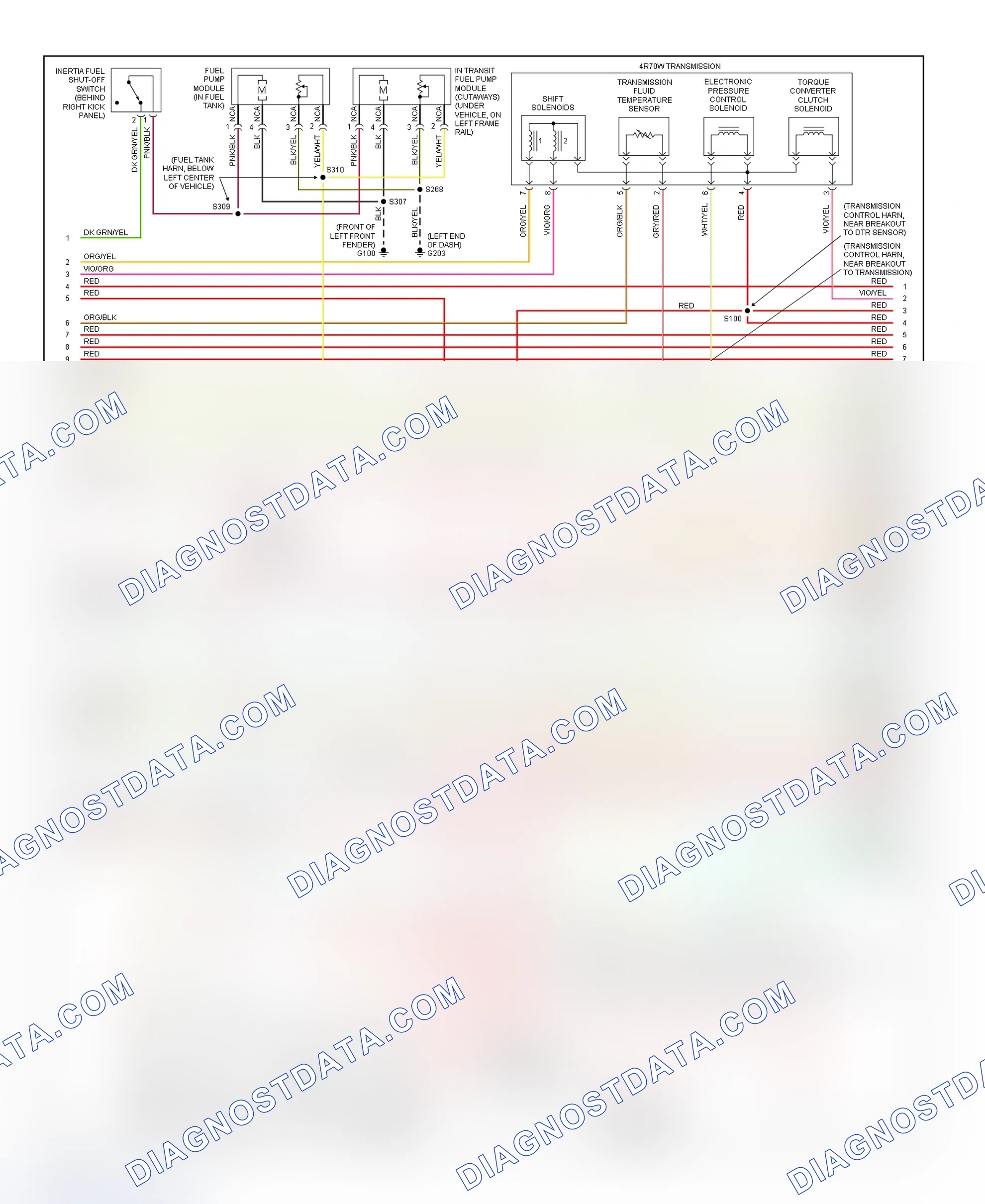Scheme 30: PCM Wiring Diagram (Econoline - E150 - 4.6L - 3 Of 4)