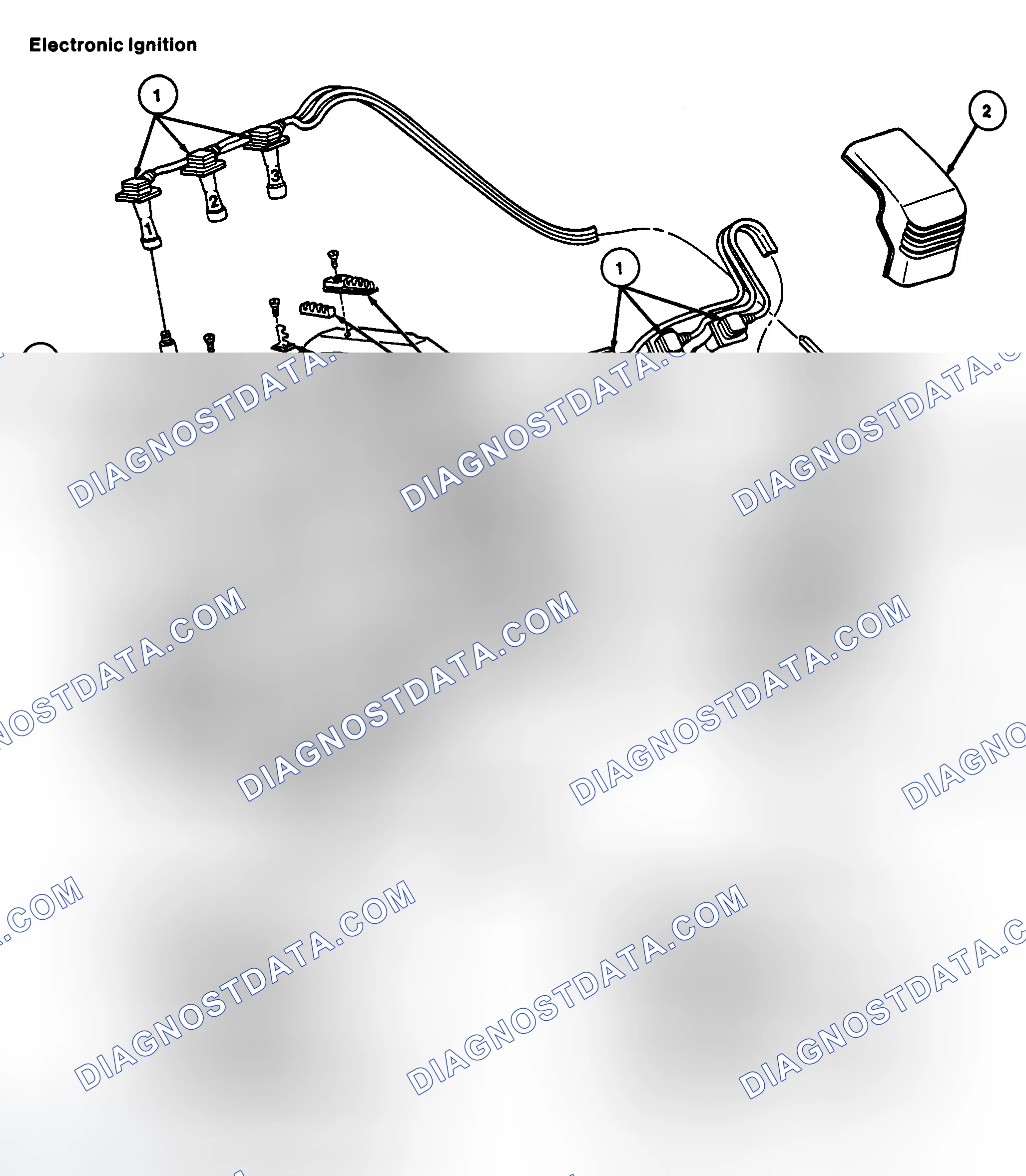 Scheme 3: Spark Plug Wire Routing (3.0L SHO)