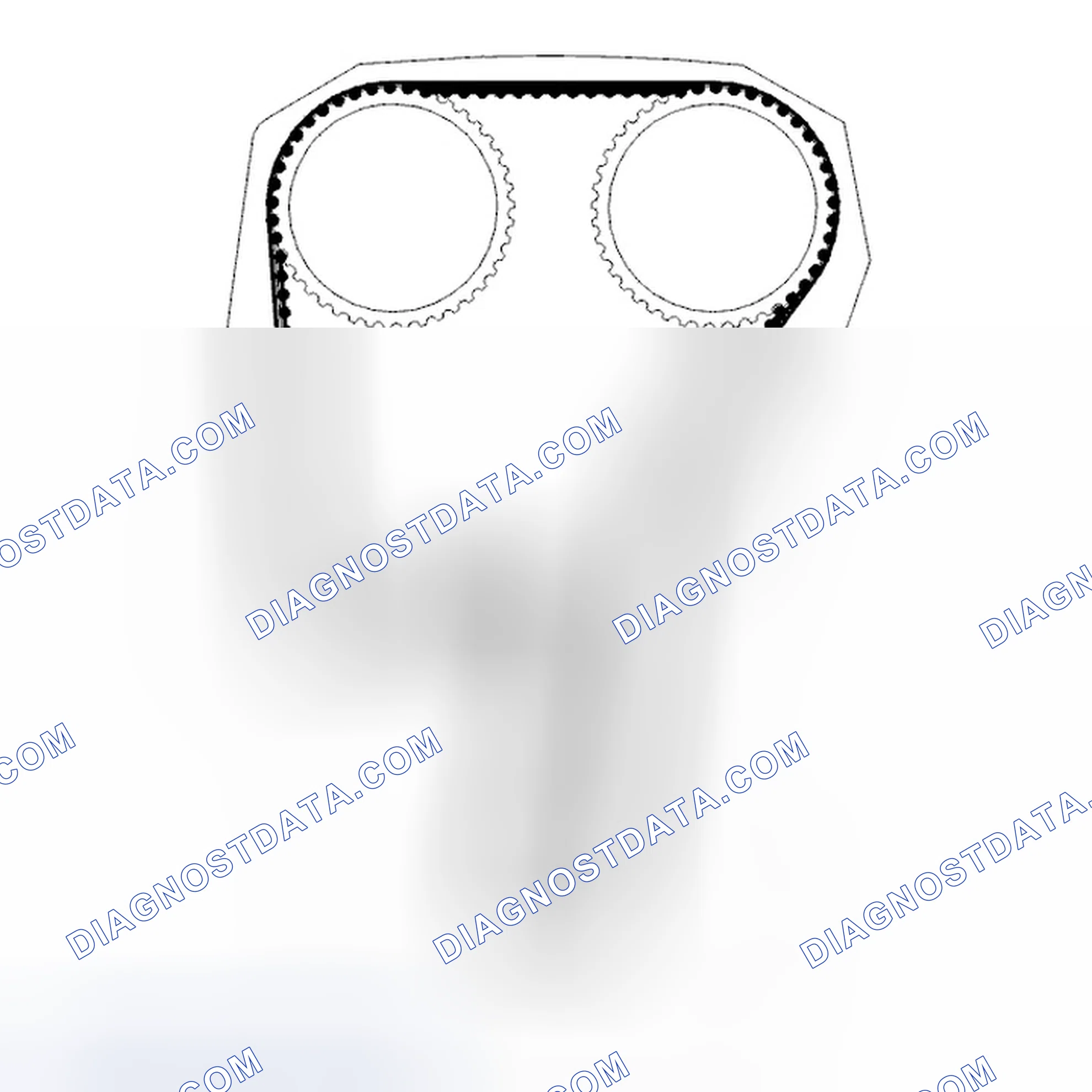 Scheme 321: Tensioning the camshaft belt