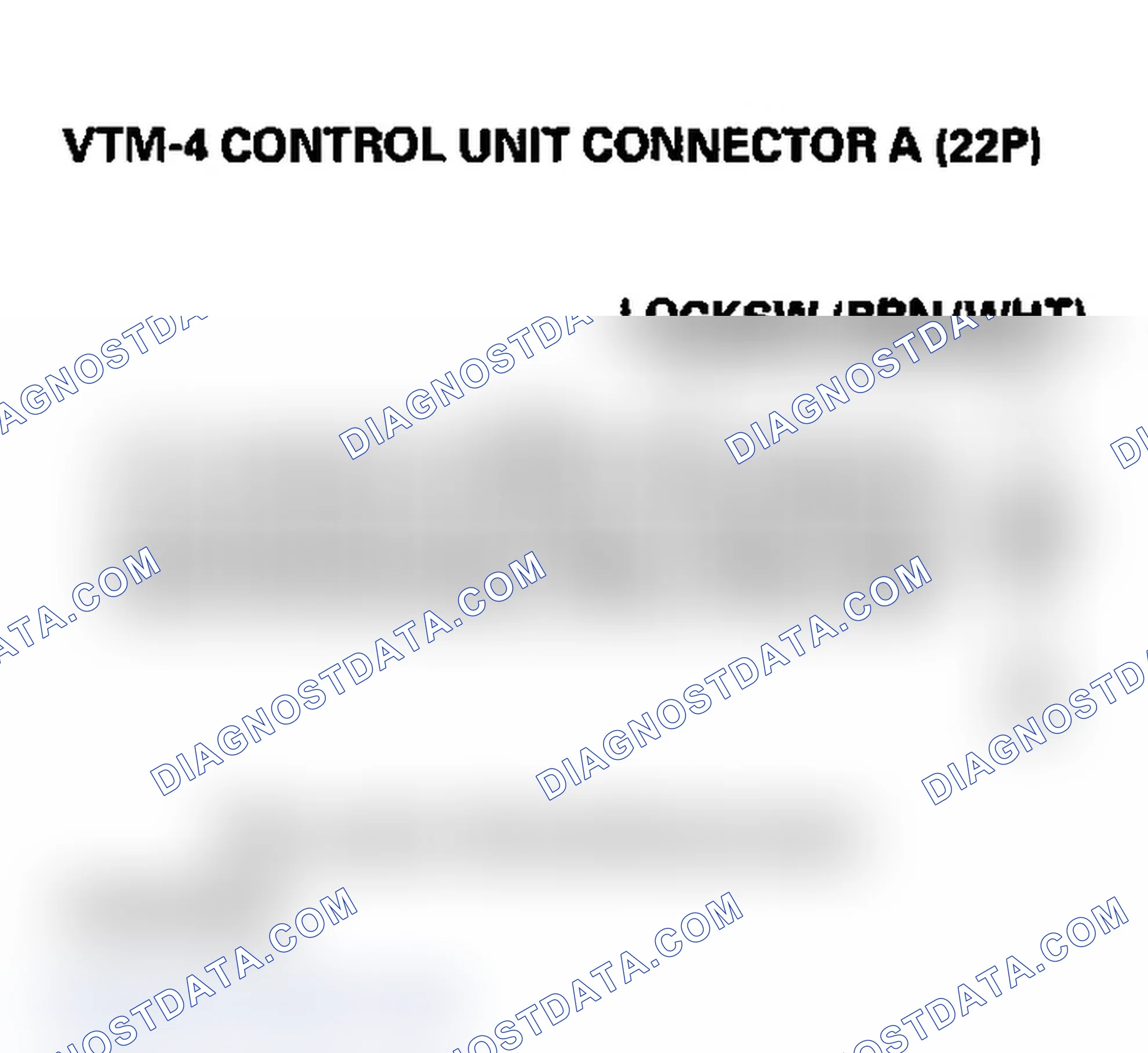 Scheme 74: The VTM-4 LOCK indicator does not come on when the VTM-4 LOCK button is pressed