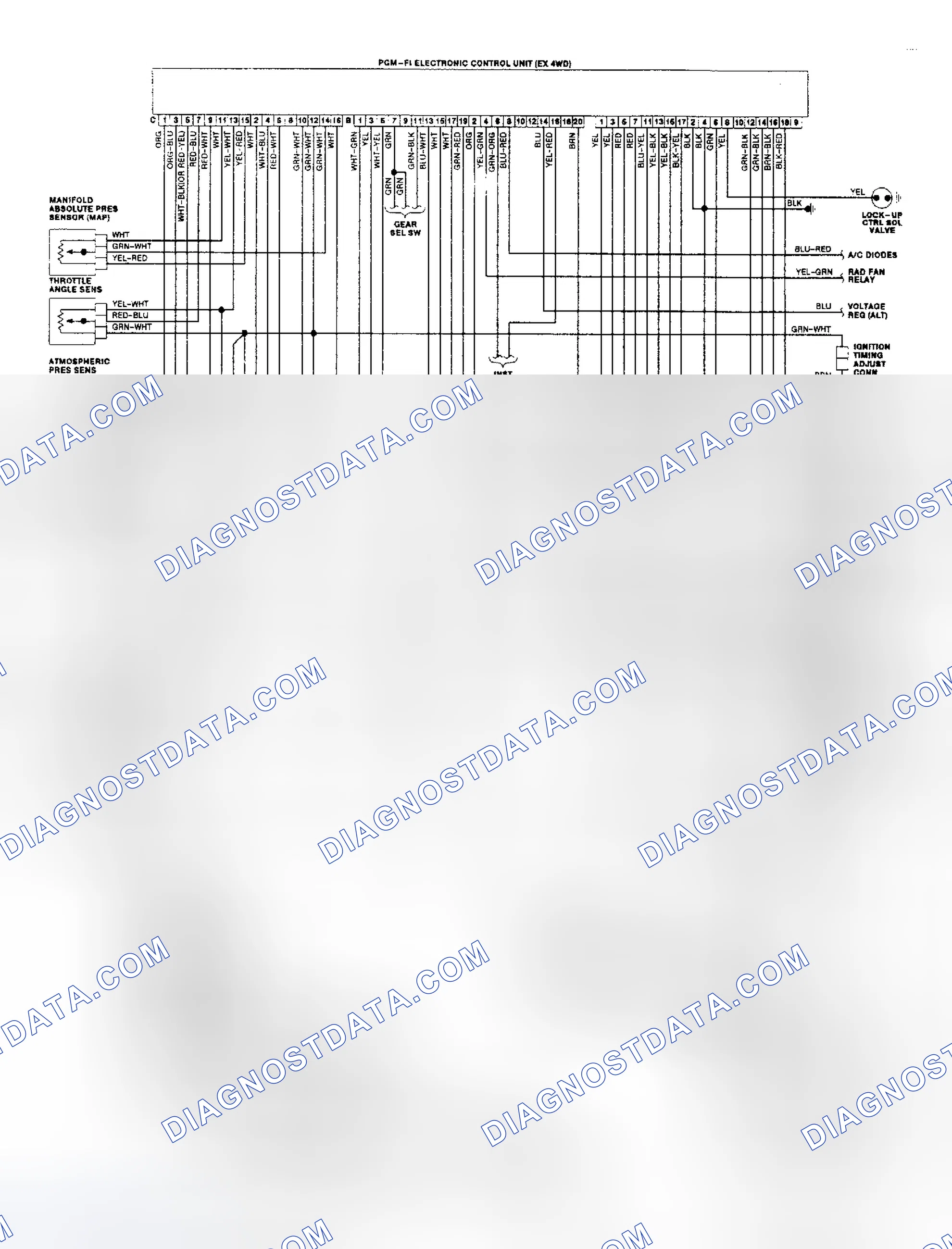 Scheme 53: Civic CRX (Standard) Wiring Schematic