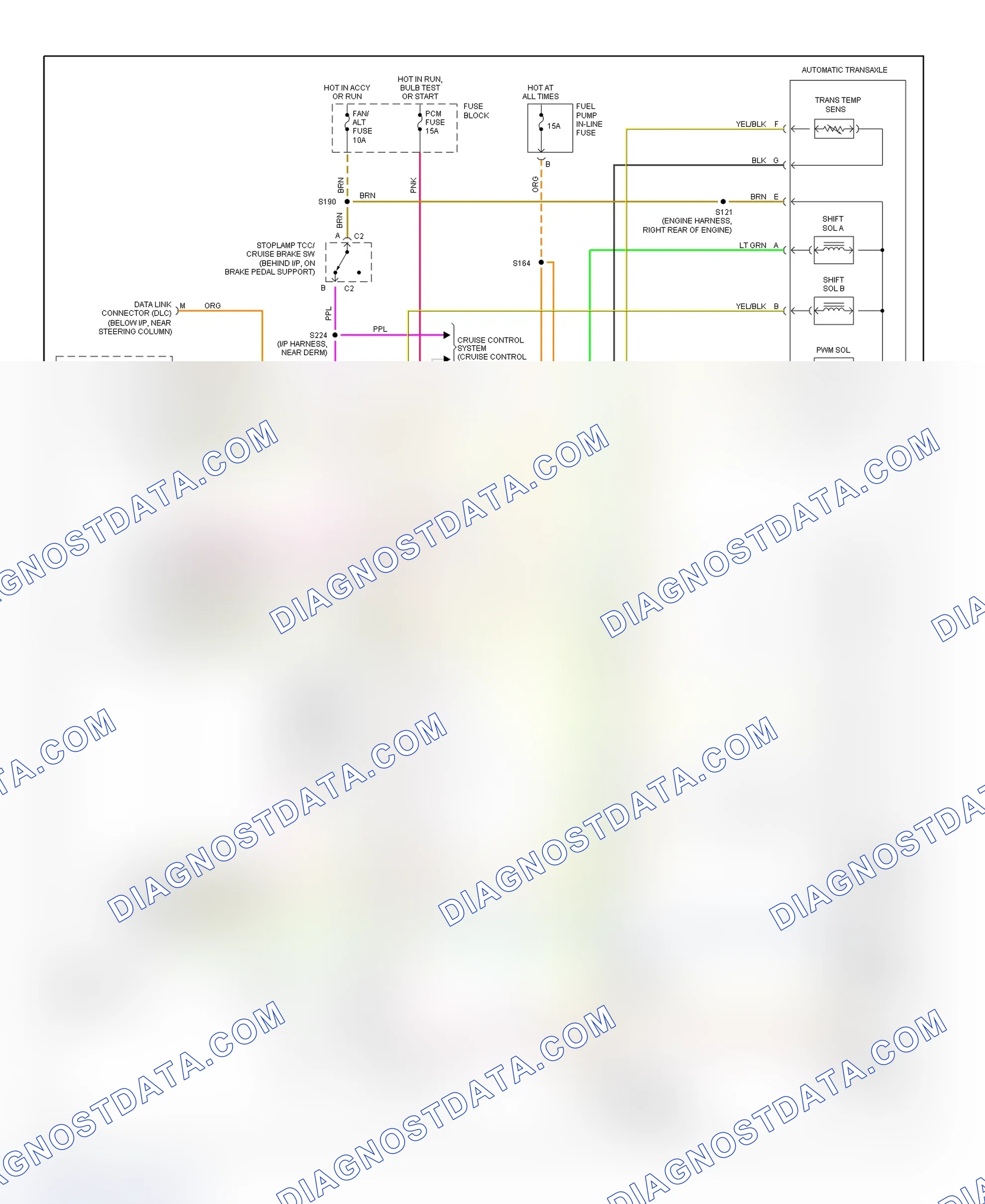 Scheme 136: 1995 "A" Body - 3.1L (Century, Cutlass Ciera & Cutlass Cruiser) Schematic