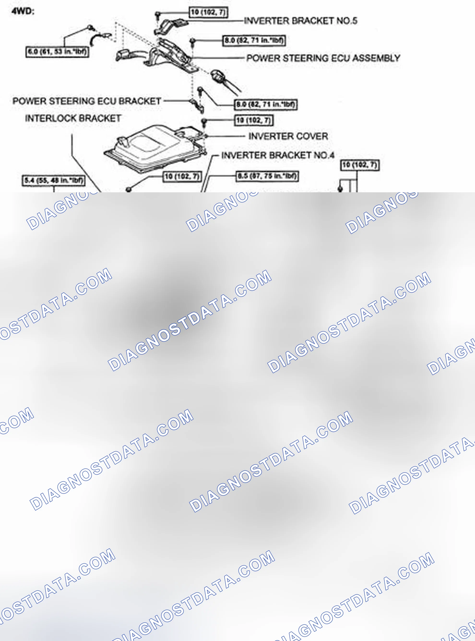 Scheme 17: Identifying Engine Assembly Components With Torque Specification (4WD)