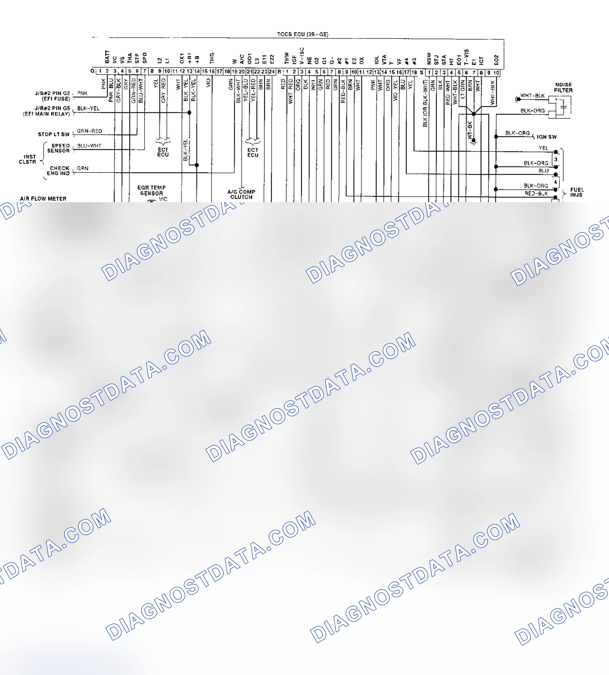 Scheme 138: Wiring Diagram (Celica 3S-GE Engine)
