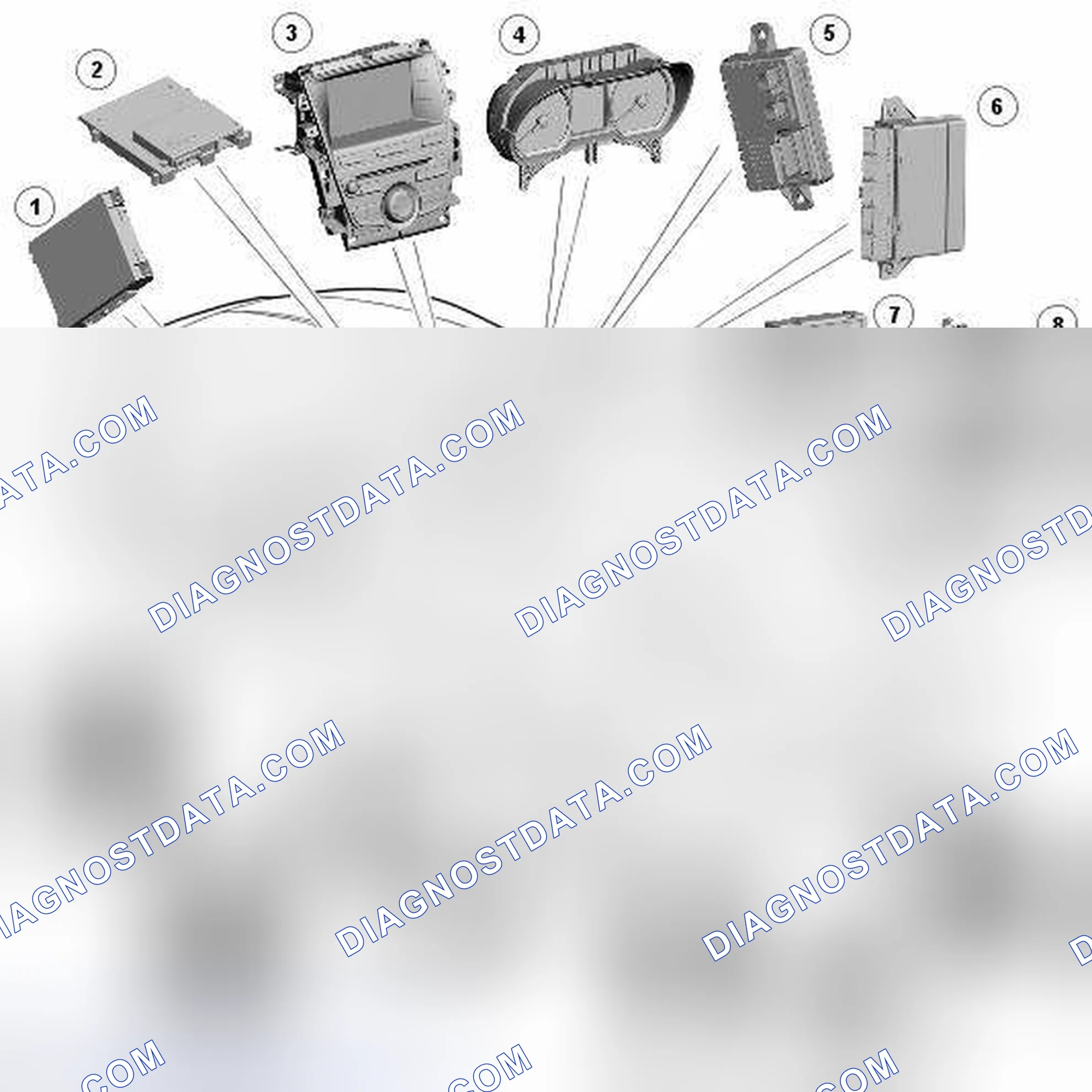 Scheme 4: COMPONENT LOCATION - MEDIUM SPEED CAN BUS