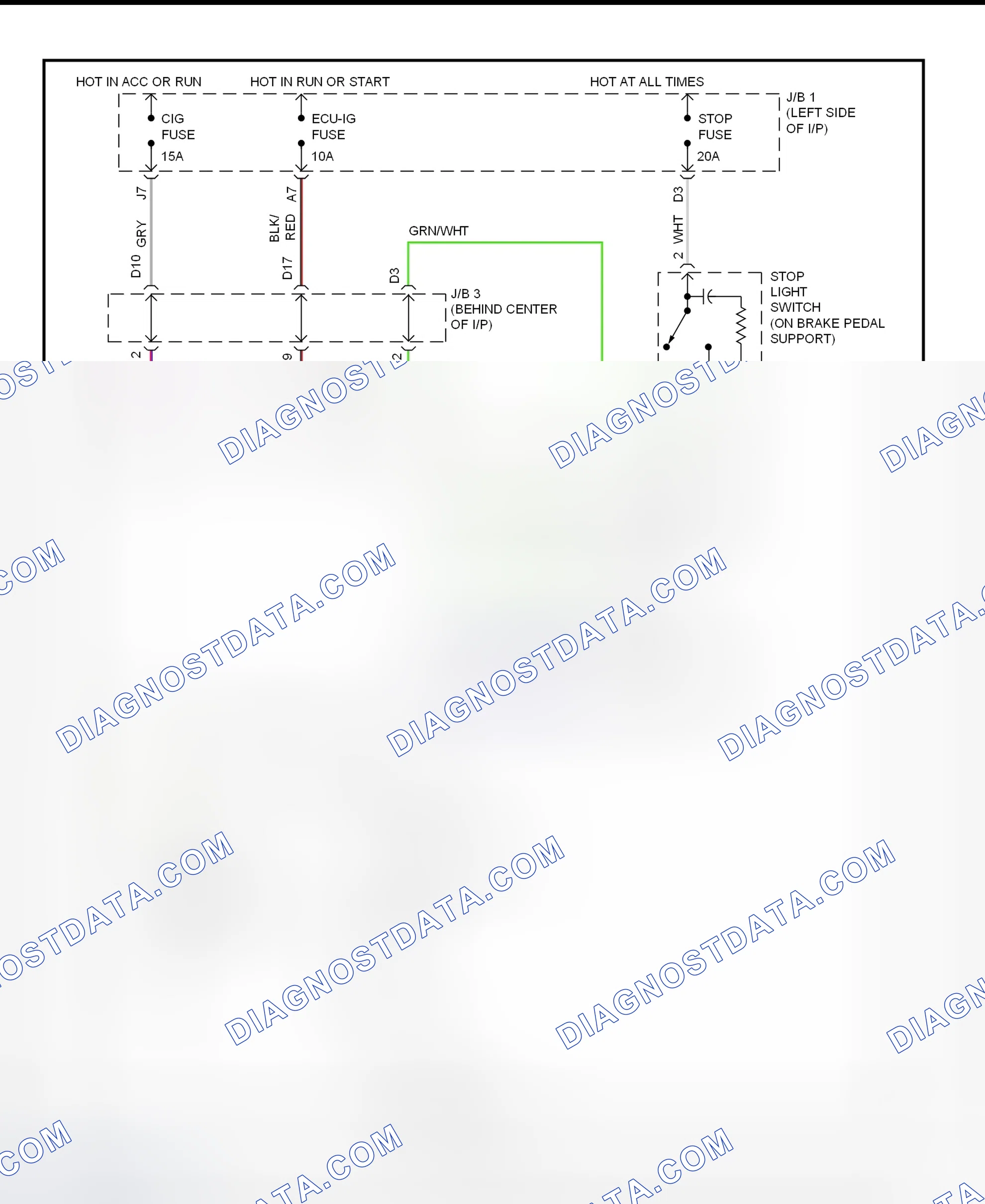 Scheme 6: Shift Interlock System Wiring Diagram (1995-96 GS300)