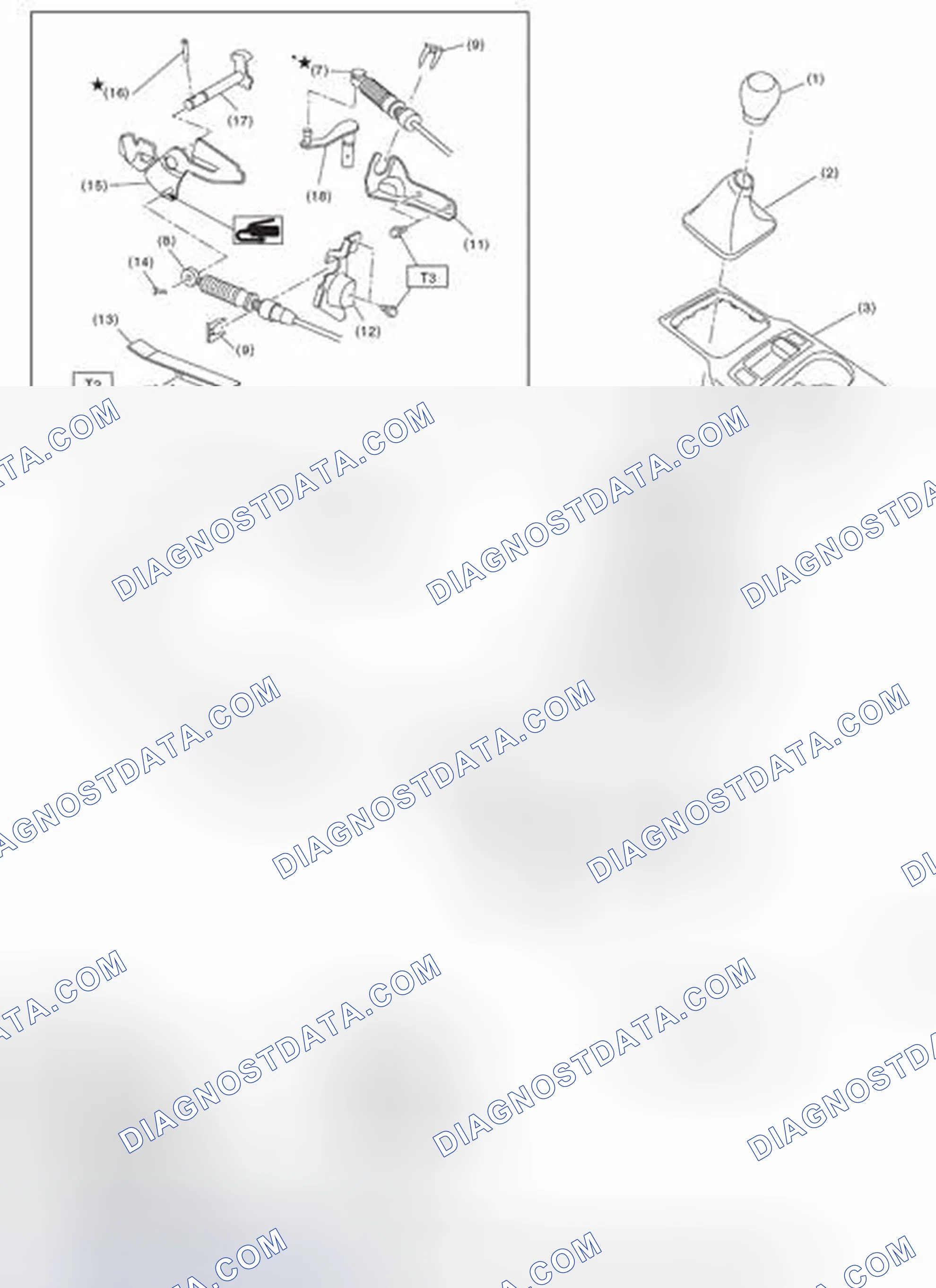 Scheme 636: 6MT GEAR SHIFT LEVER