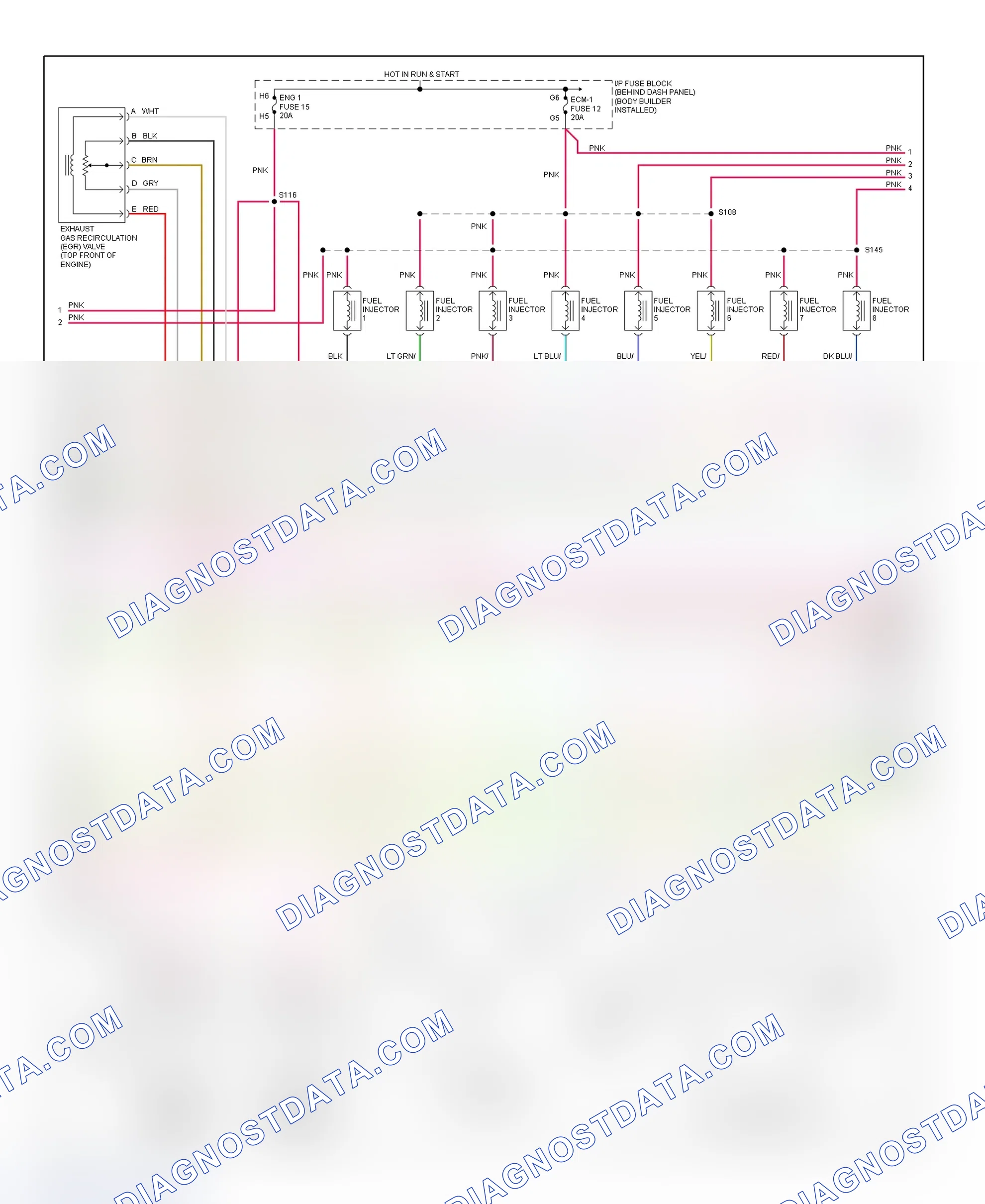 Scheme 92: PCM Wiring Diagram (Forward Control - Commercial Chassis - 5.7L - 2 Of 4)