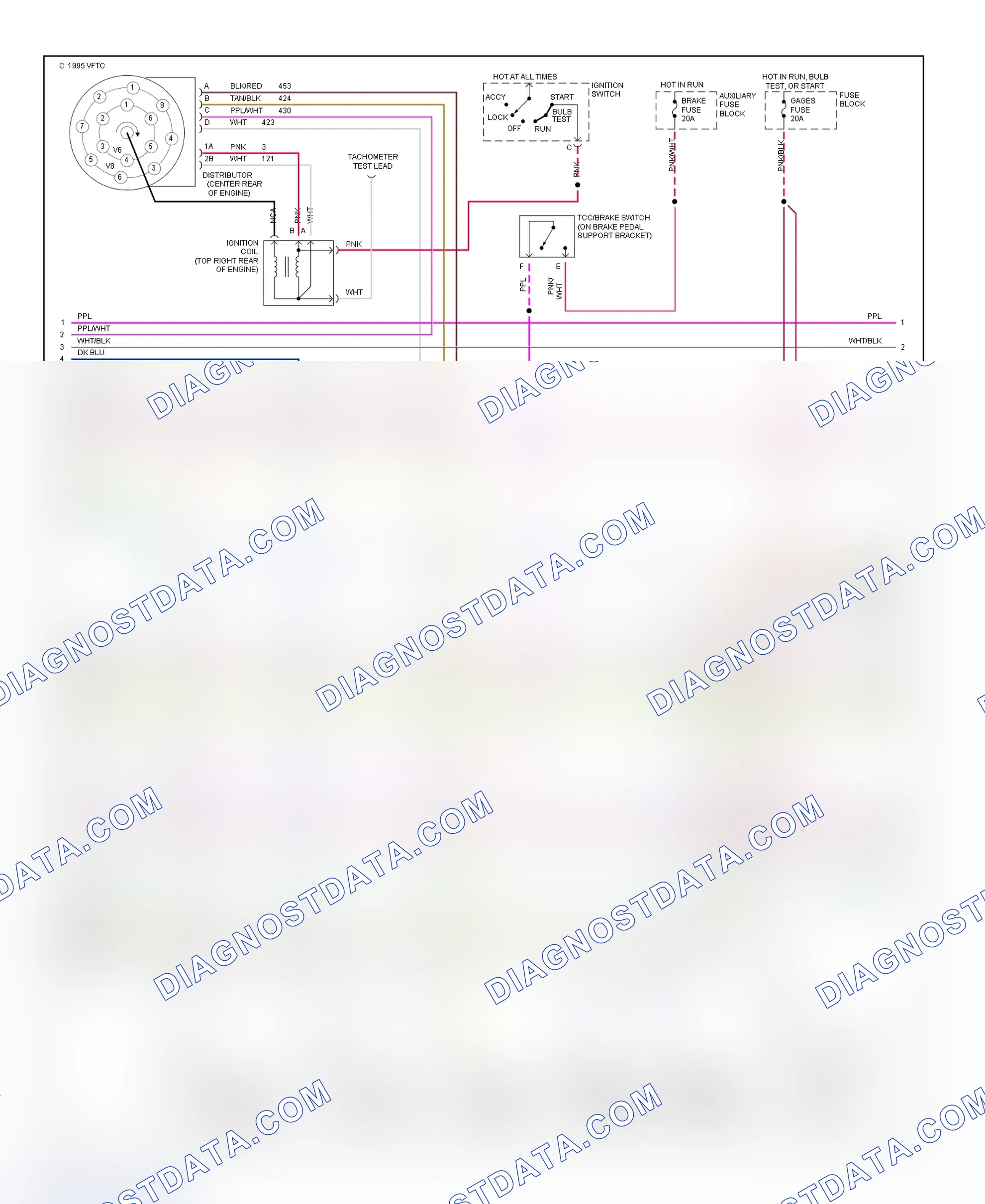 Scheme 107: Wiring Diagram (Van - 5.7L With 4L60-E - 2 Of 3)