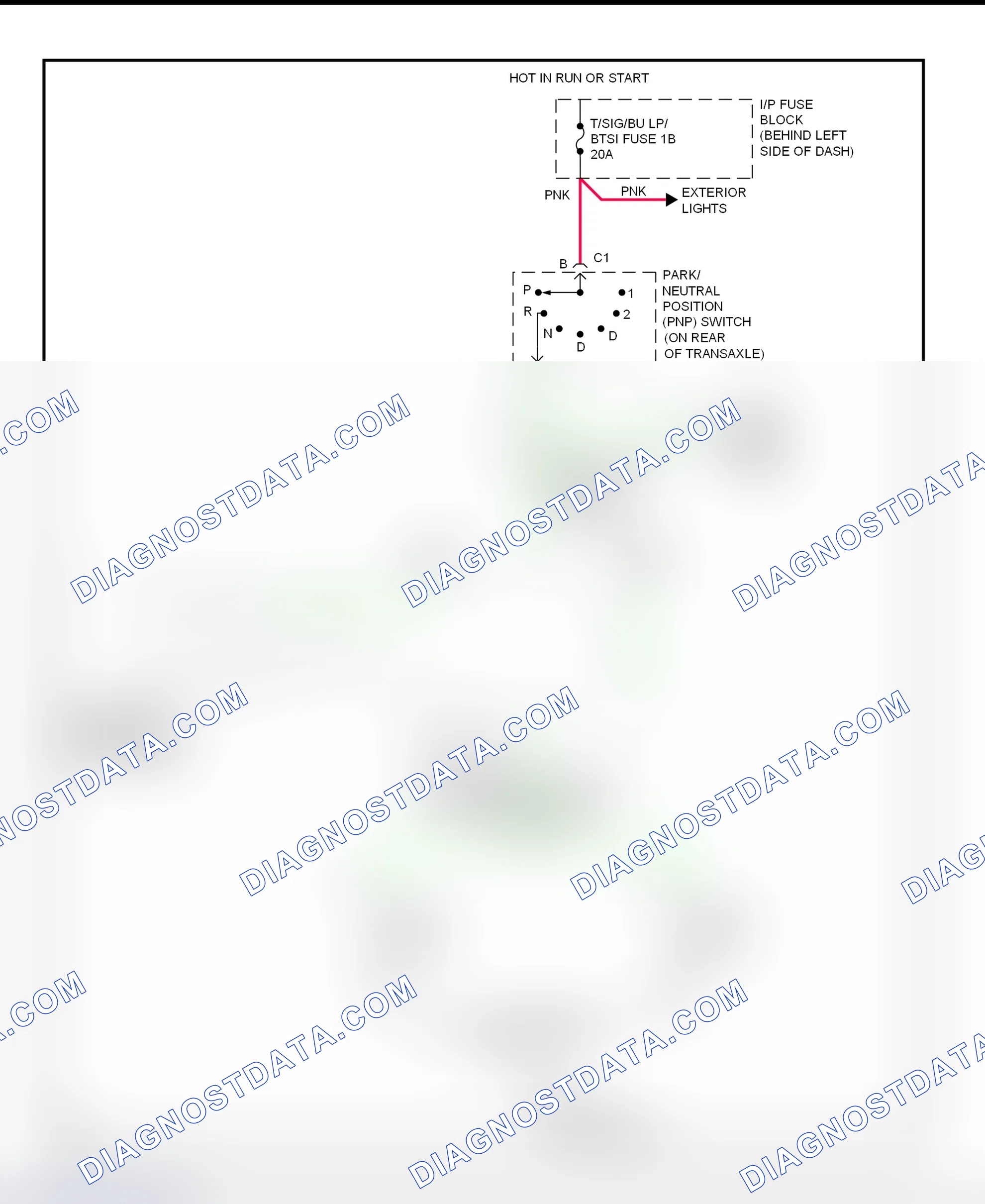 Scheme 48: Back-Up Lights Wiring Diagram (Bonneville, Eighty Eight & LSS)