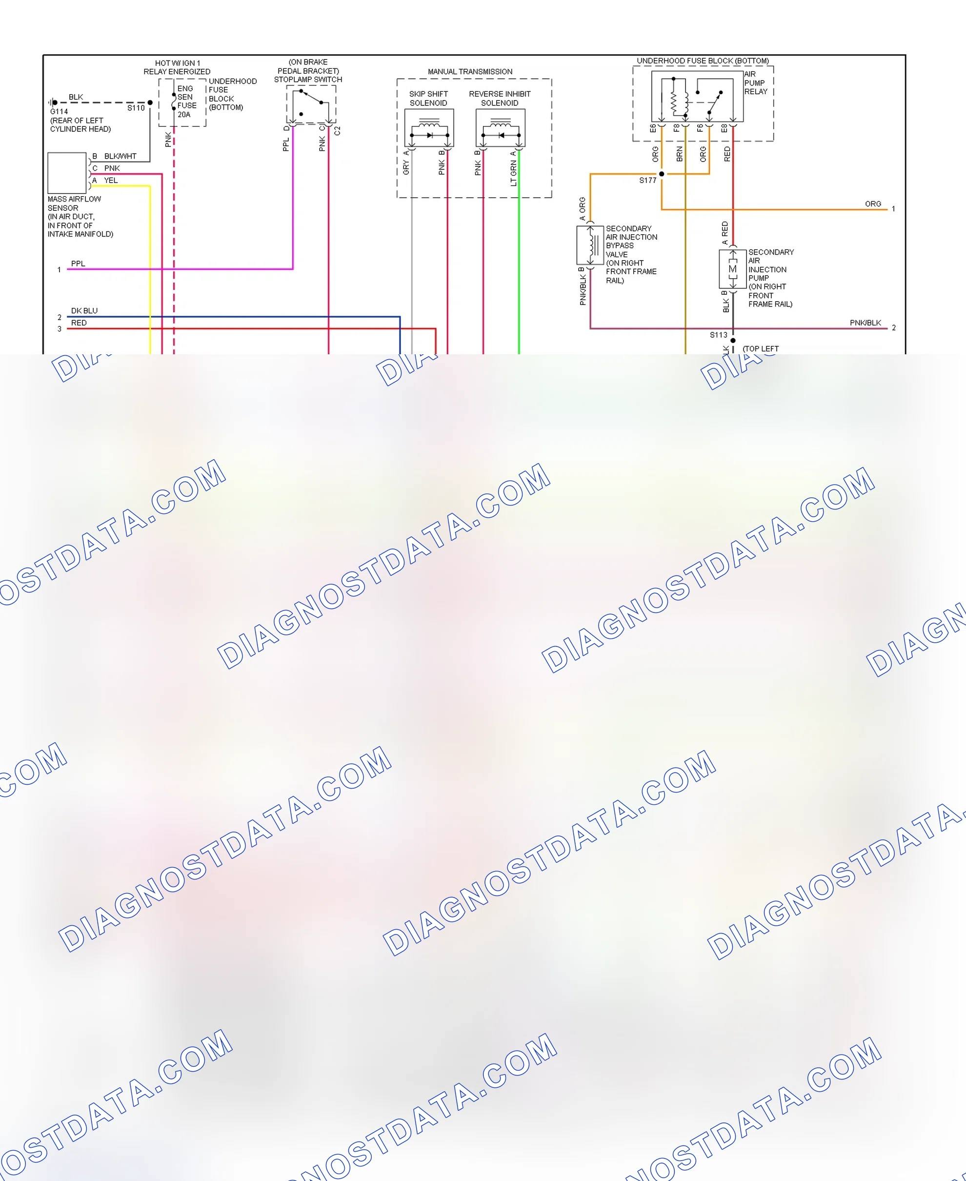 Scheme 30: PCM Wiring Diagram (Camaro & Firebird - 5.7L - 2 Of 4)