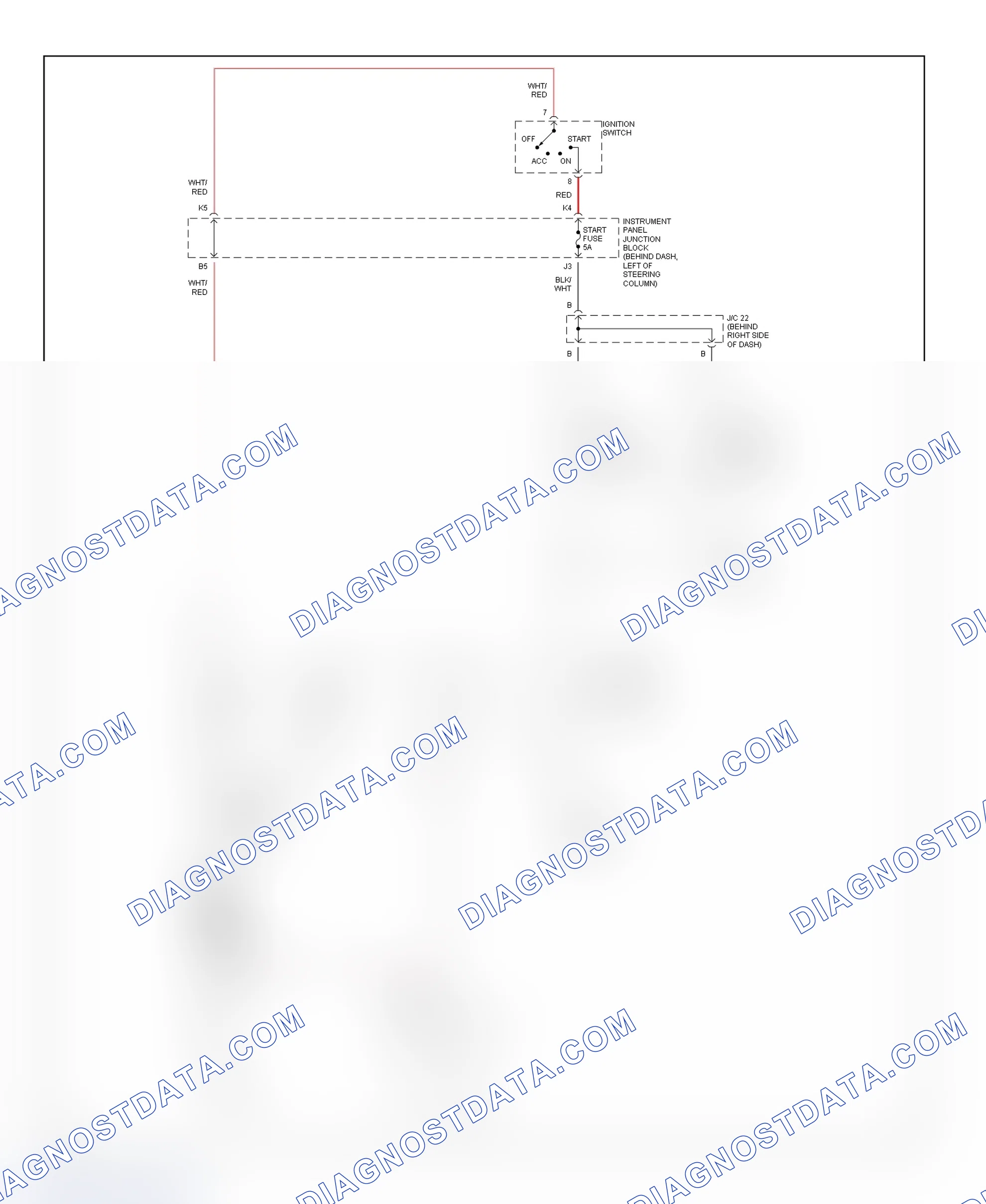 Fig. 20: Starting System Wiring Diagram (Camry - 2.2L CNG)