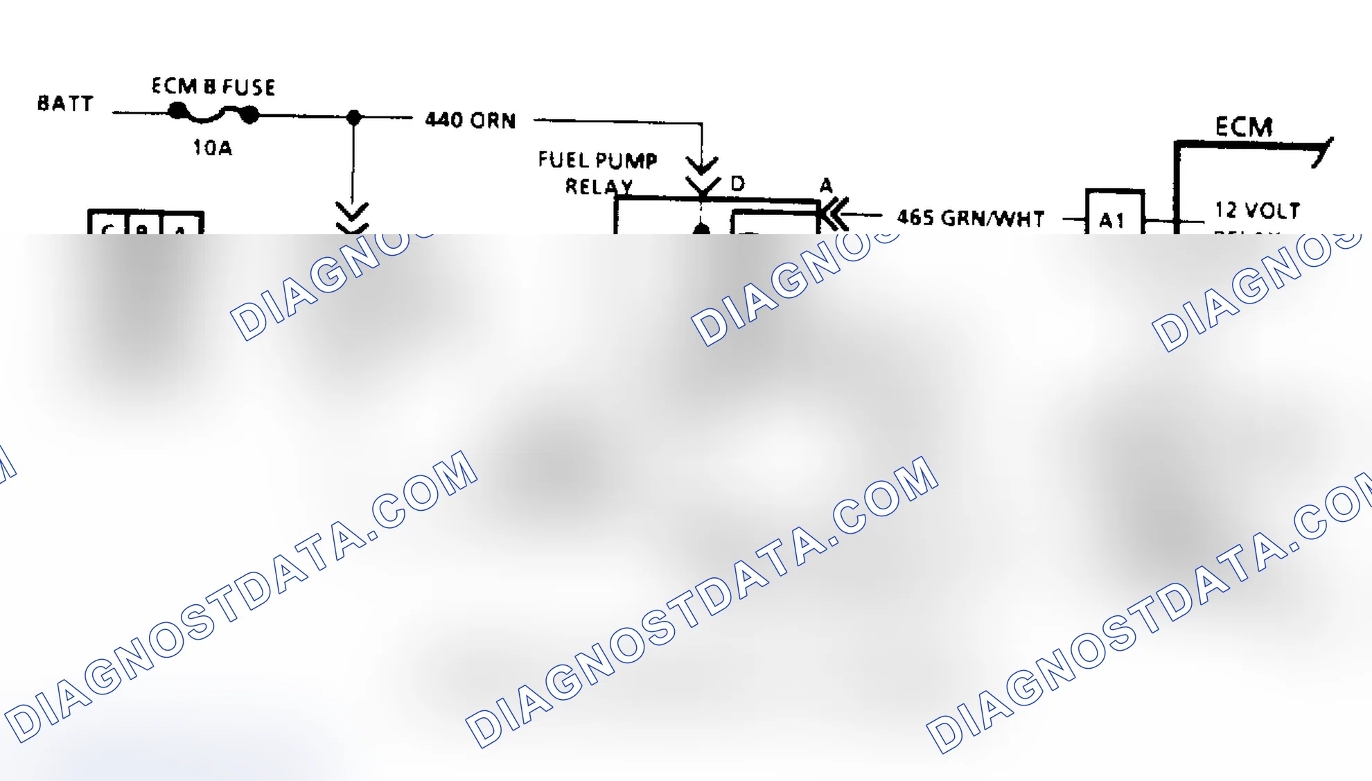 Scheme 77: Code 54: Fuel Pump Circuit/Circuit Diagram ("S", "T" & "M" Series)