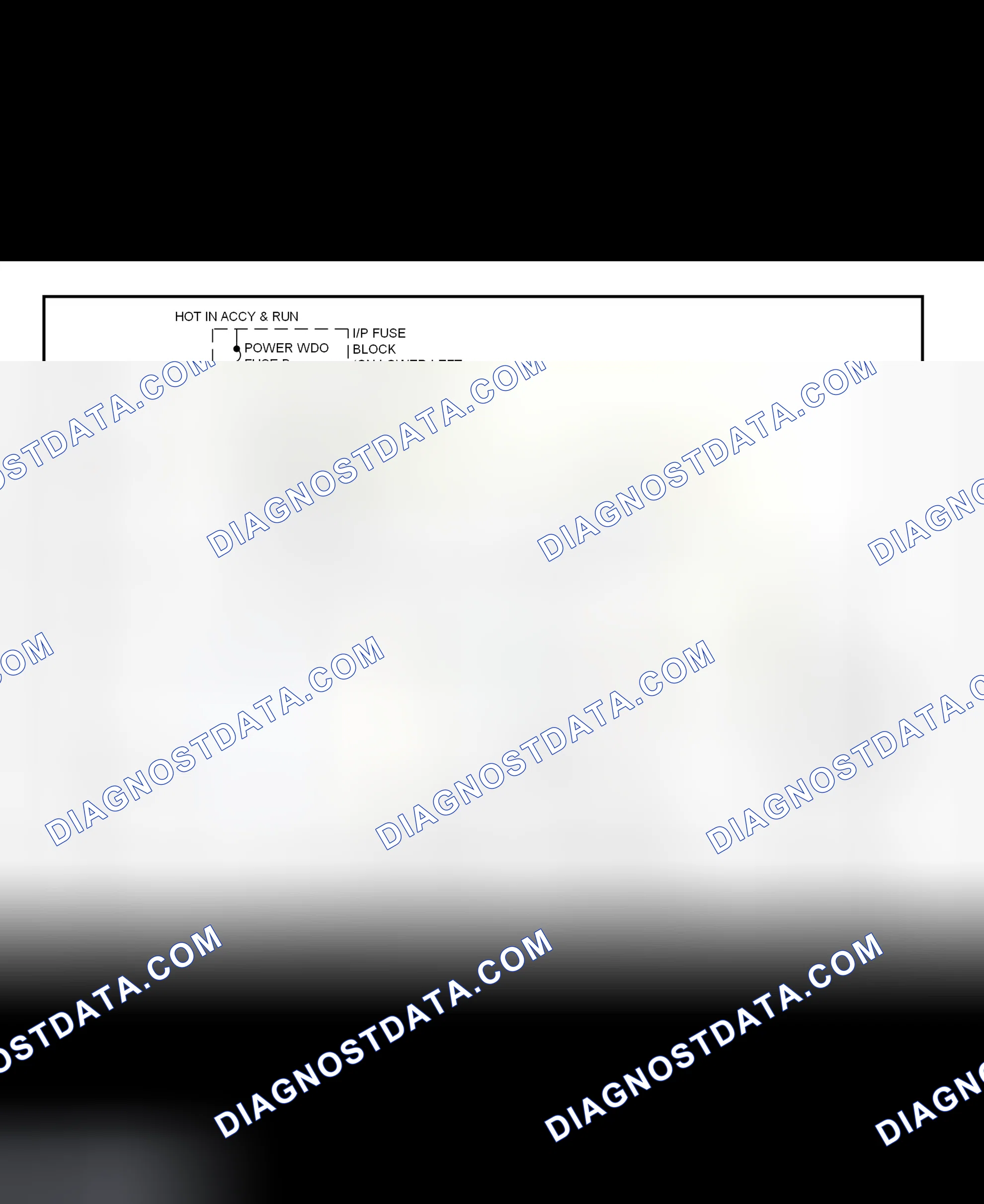 Fig. 6: Power Window System Wiring Diagram (1999-2001Chevy Express & Savana)