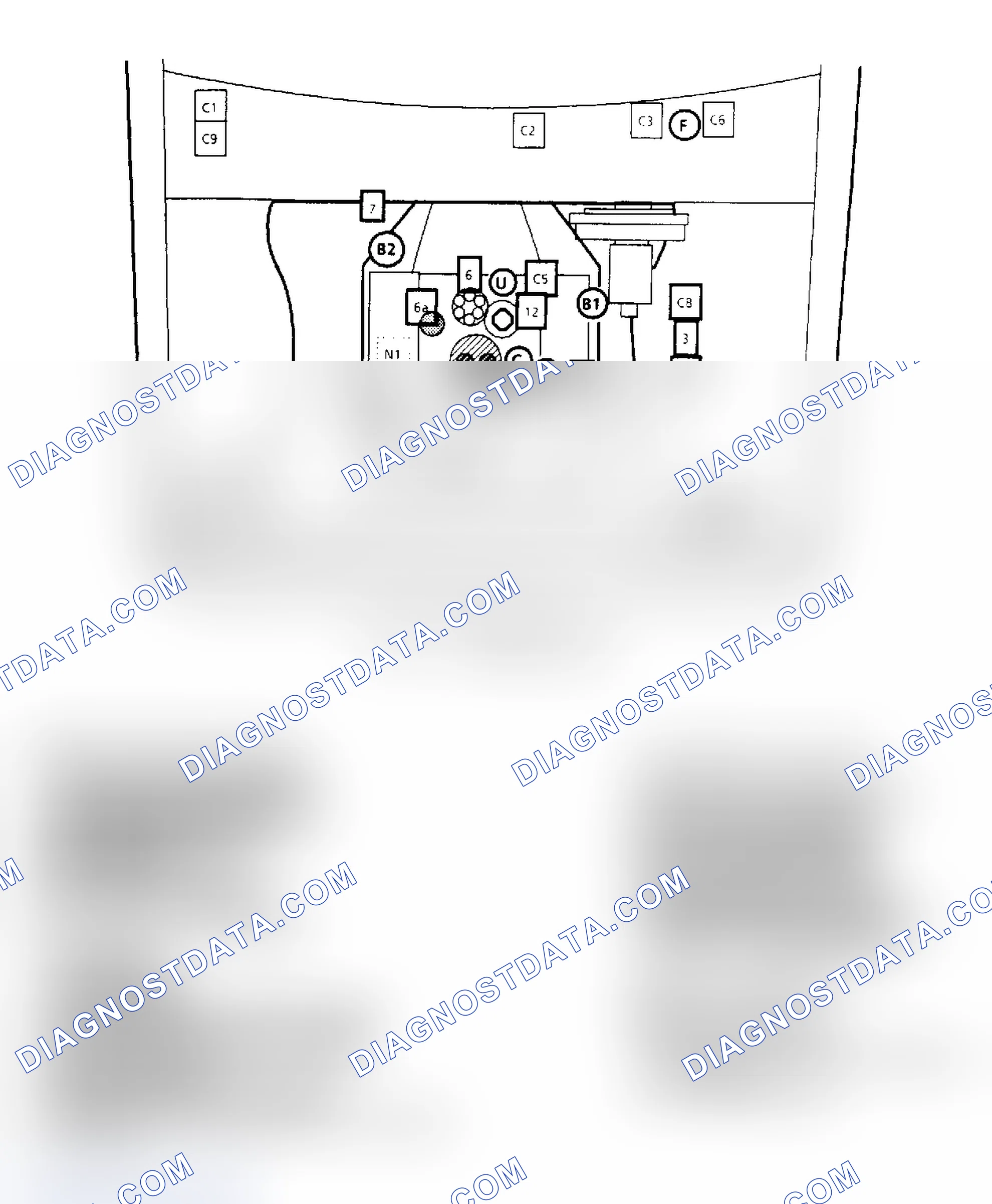 Scheme 139: Component Locations for "S/T" Series 2.8L