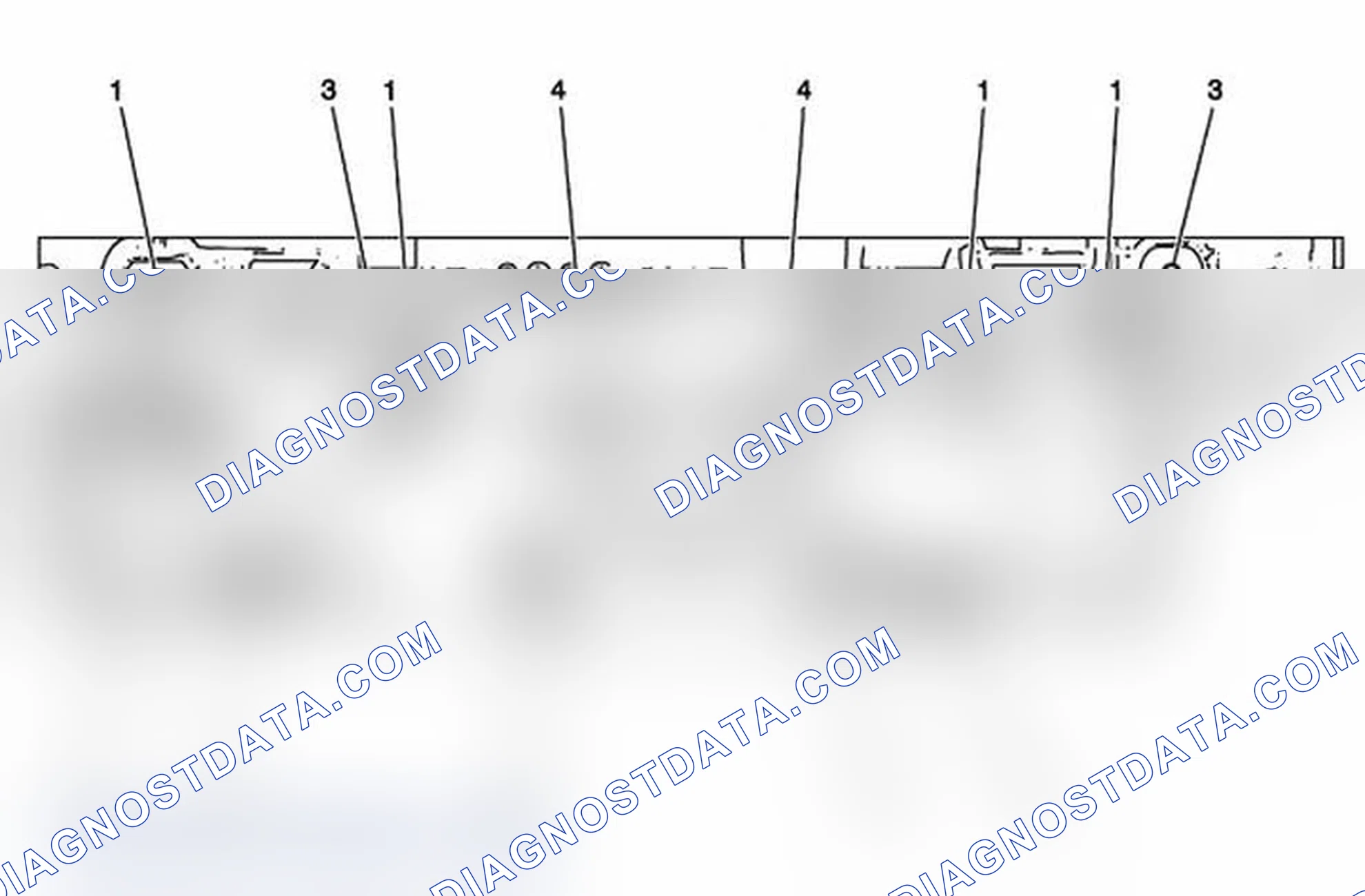 Scheme 137: Left Cylinder Head Exhaust Face (LF1)