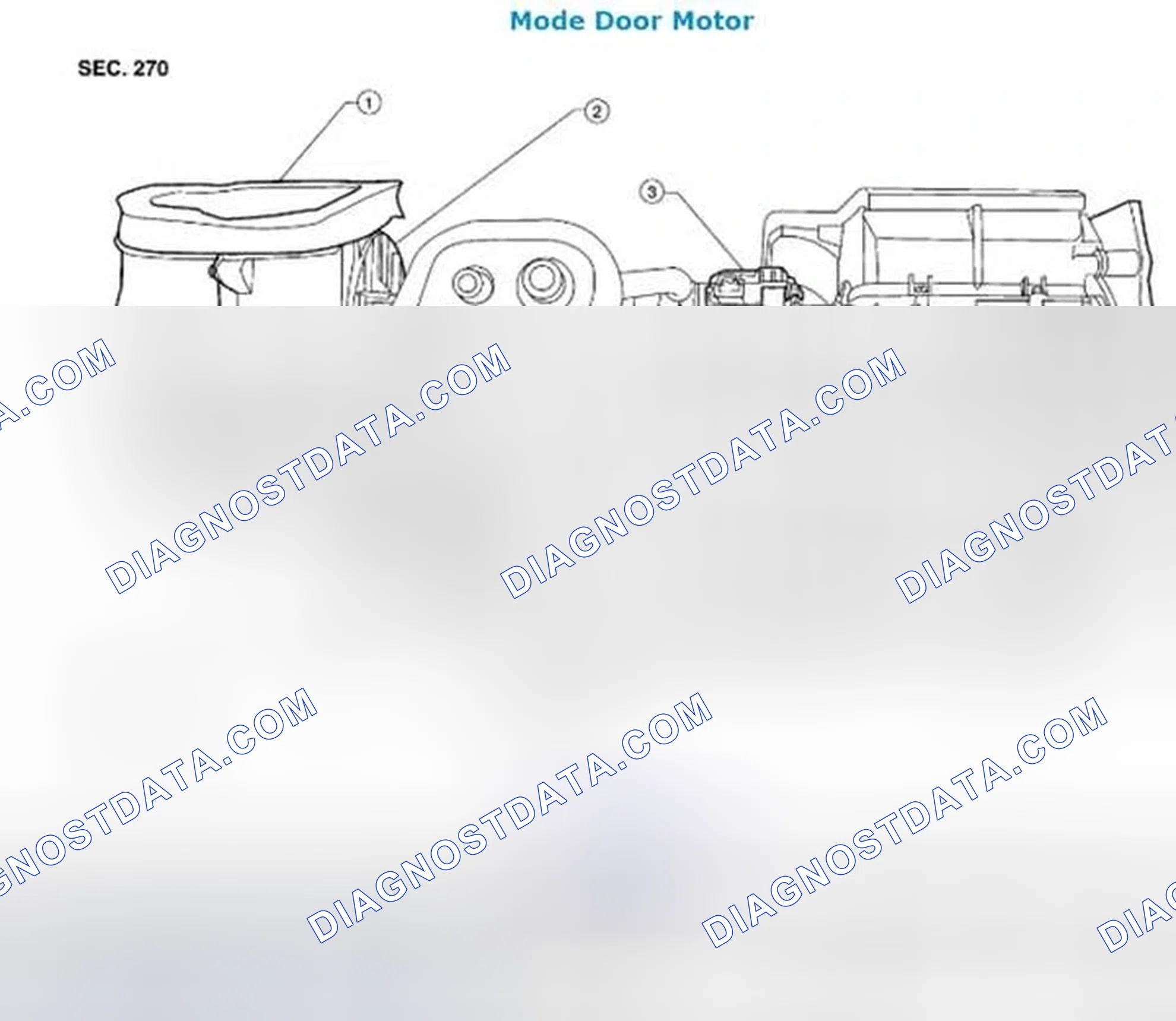 Scheme 189: Mode Door Motor: Removal and Installation