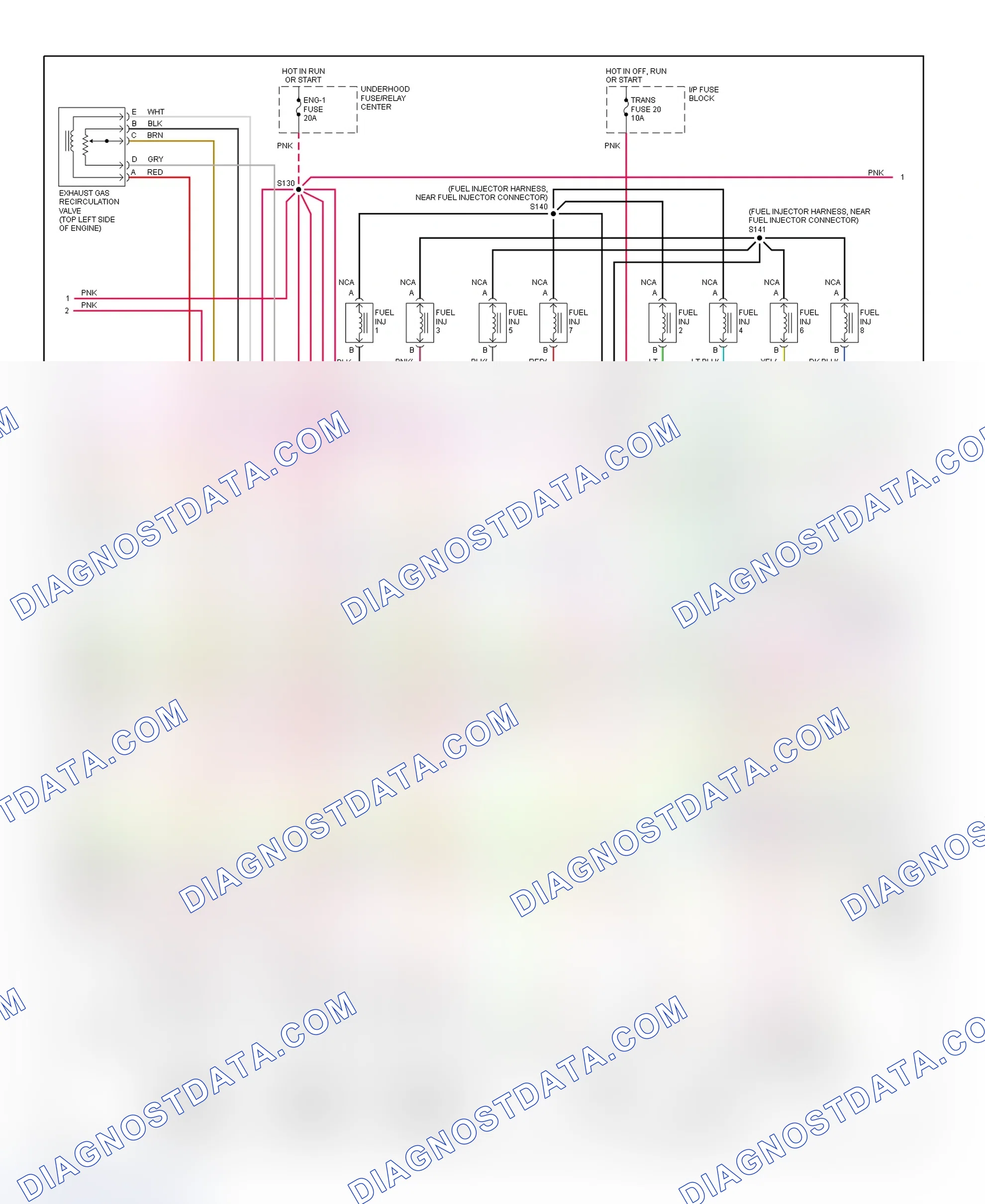 Scheme 67: PCM Wiring Diagram (Chevy Express & Savana - 7.4L - 2 Of 4)