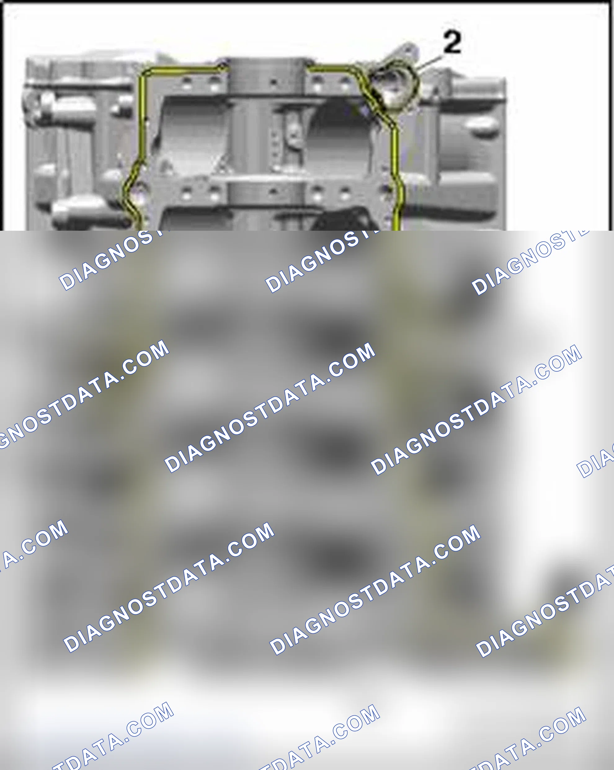 Scheme 200: Guide frame sealant application on cylinder block