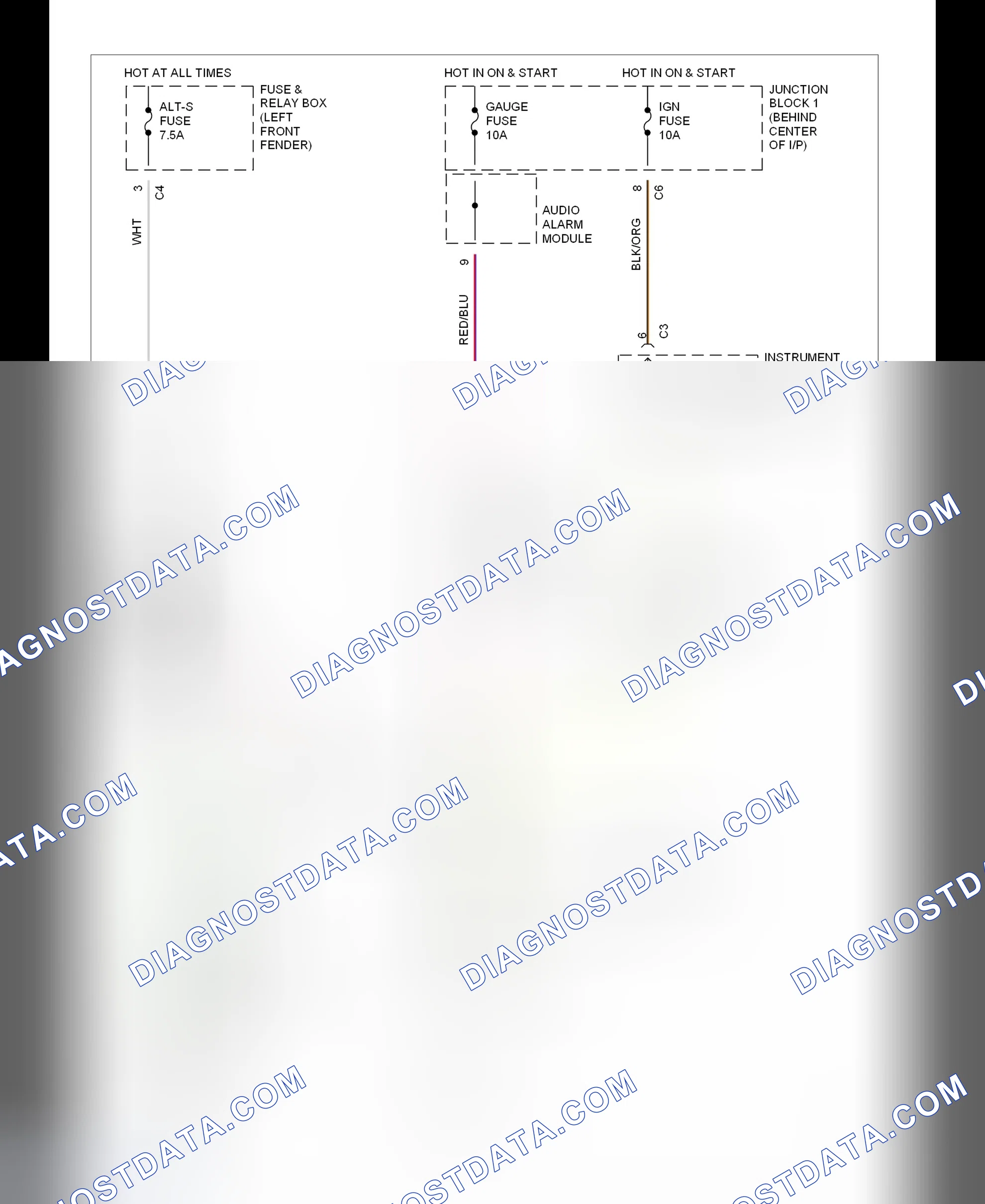 Scheme 1: Charging System Wiring Diagram