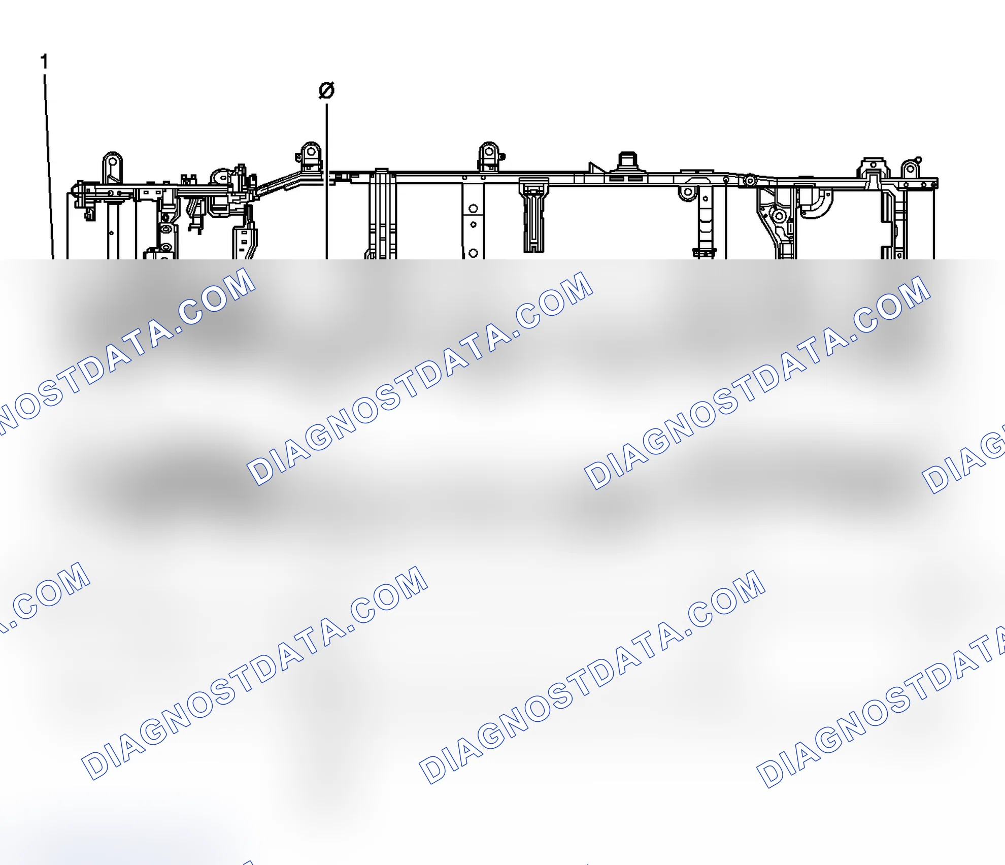 Scheme 5: Dimensions - Frame (2500 Suburban/Yukon XL/Avalanche 2WD)