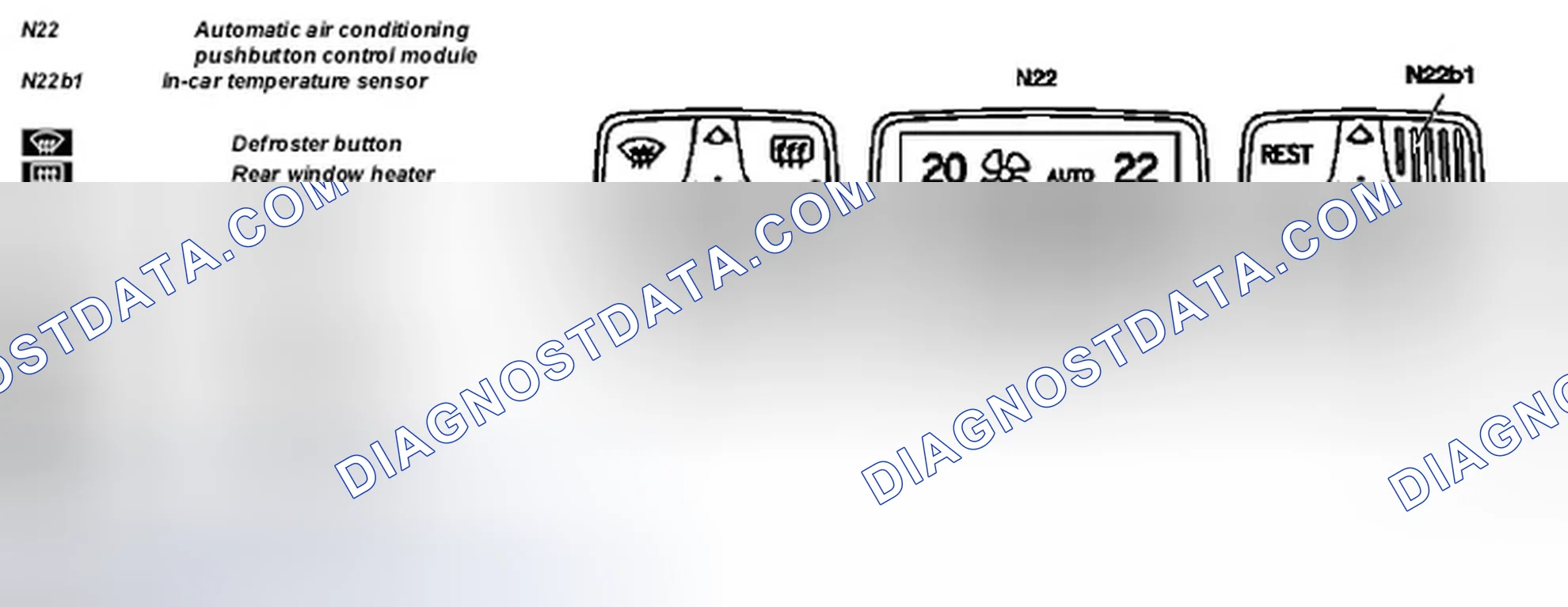 Scheme 118: Identifying Automatic A/C Pushbutton Control Module And In-Car Temperature Sensor