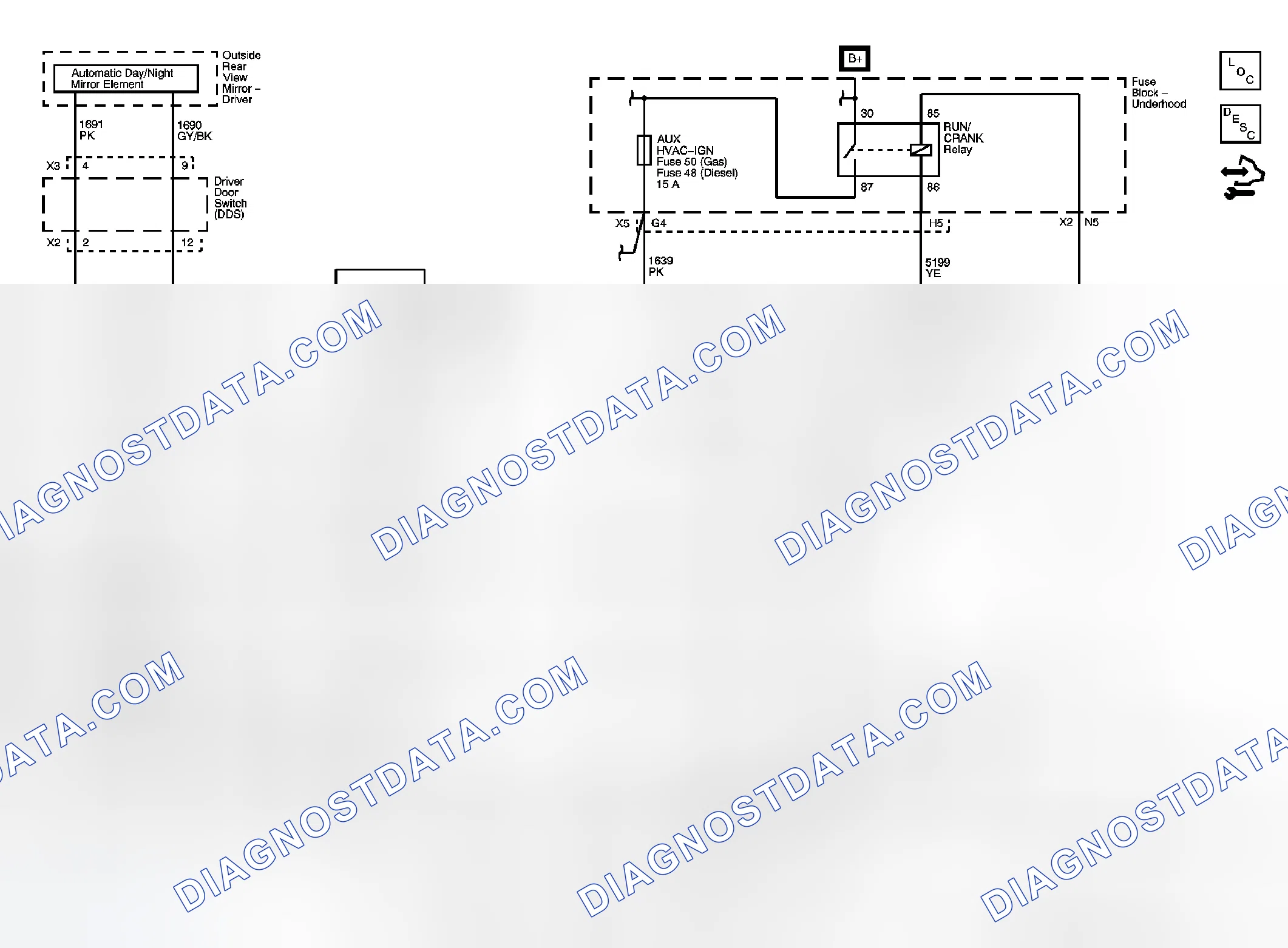 Scheme 1: Inside Rearview Mirror Schematics