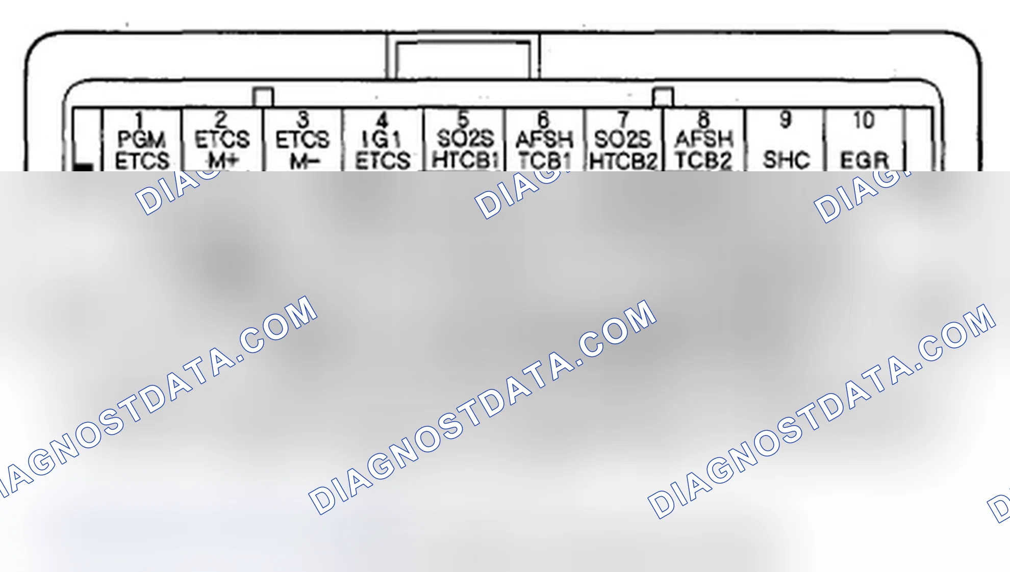 Scheme 217: PCM Inputs and Outputs at PCM Connector C (o) (49P)